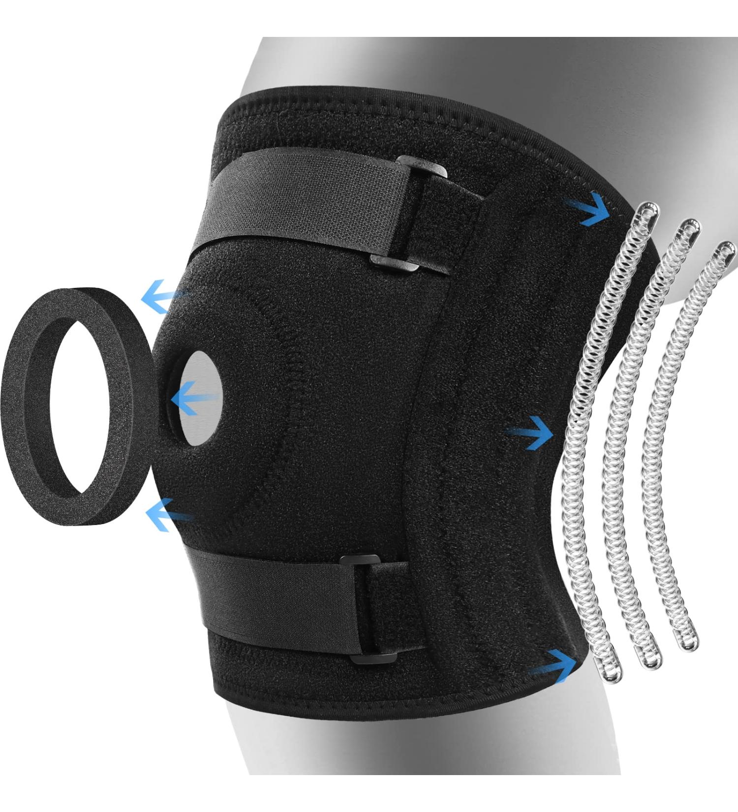 NEENCA Plus Size Knee Brace for Larger Legs and Thighs | Knee Support for Pain Relief and Injury Recovery | Patella Gel Pad & Side Spring Stabilizers | 3XL/4XL - Buy Online on GoSupps.com