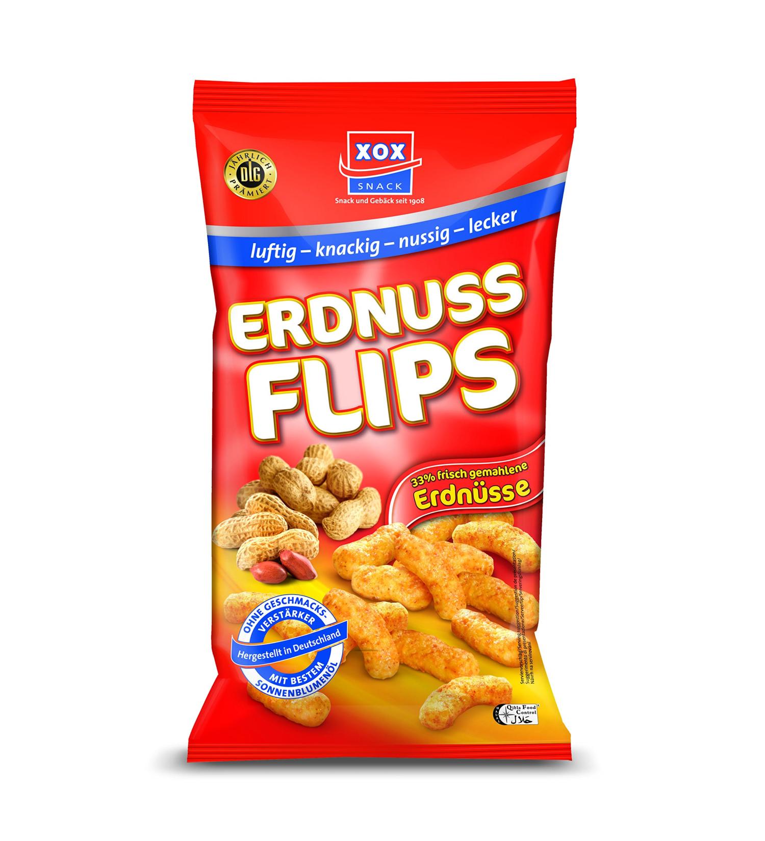 Buy XOX Peanut Flips 10 Pack (10 x 200g) - International Shipping Available | Crunchy Snack Delight - Buy Online on GoSupps.com