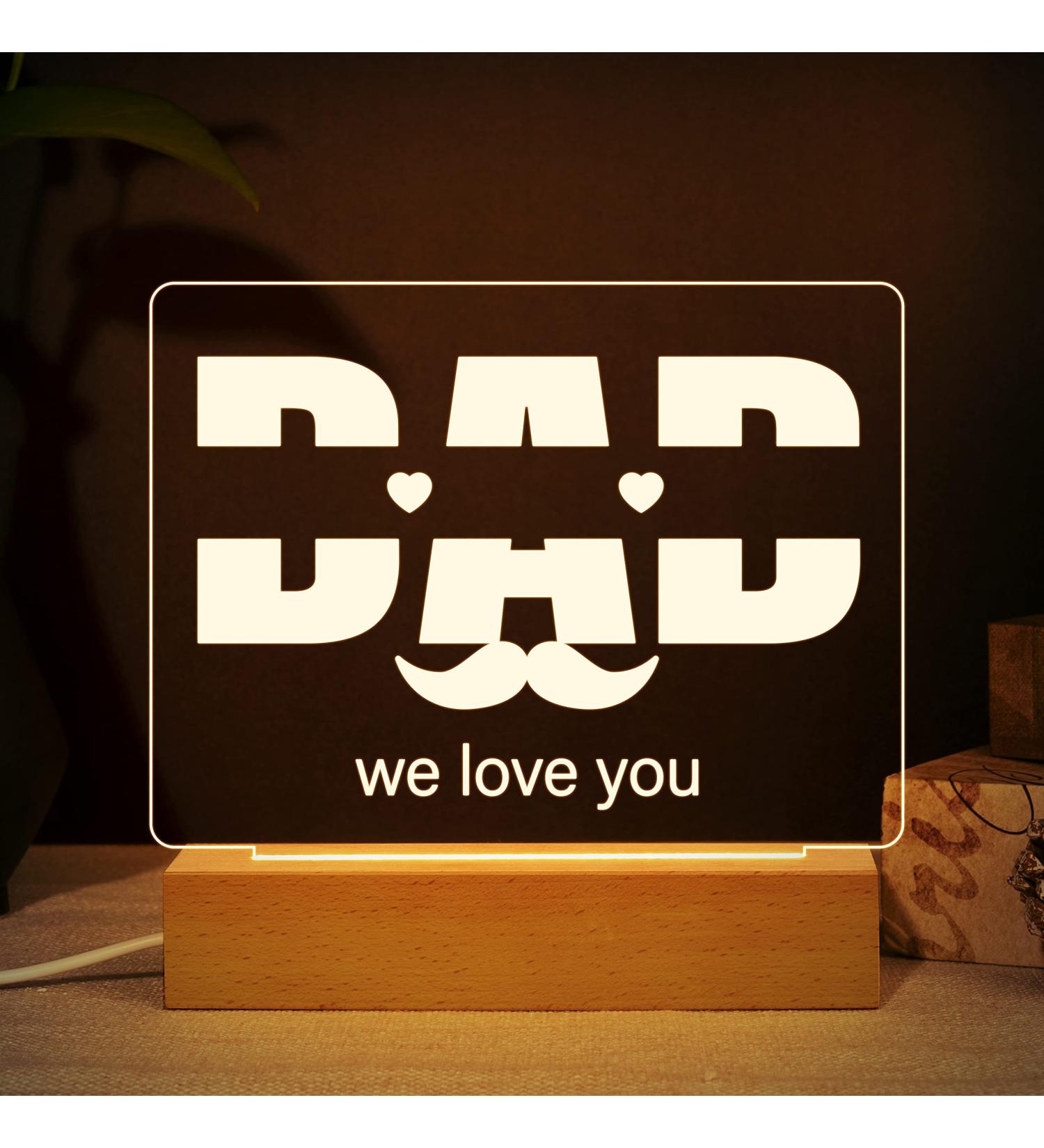 Buioata Gifts for Dad Personalized Gifts for Dad from Daughter Son Night Light Kids' Name Custom Dad Birthday Gifts Idea for Valentines Day Gifts Birthday Gifts for Dad For Dad-custom - Buy Online on GoSupps.com