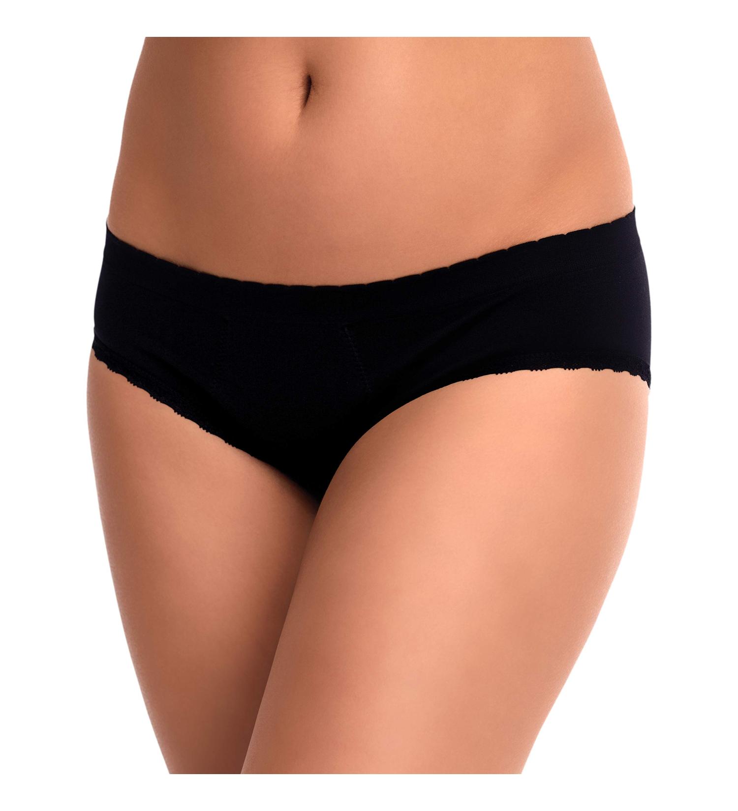 EvaWear Menstrual Period Panty - Absorbent Tampon Alternative - Black - Hipster M Medium - Buy Online on GoSupps.com