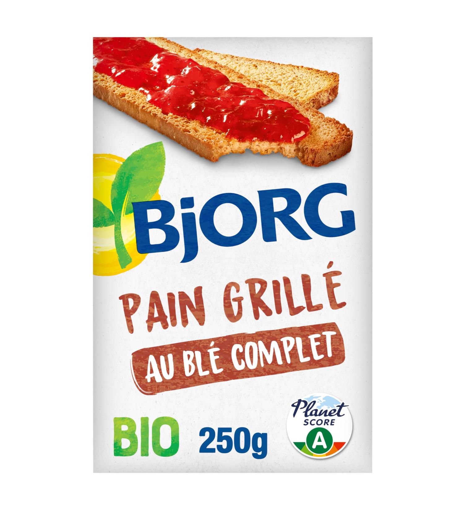 BJORG - Organic Wholemeal Wheat Toast - Palm Oil Free - Source Of Fiber - 250g Packaging May Vary - Buy Online on GoSupps.com