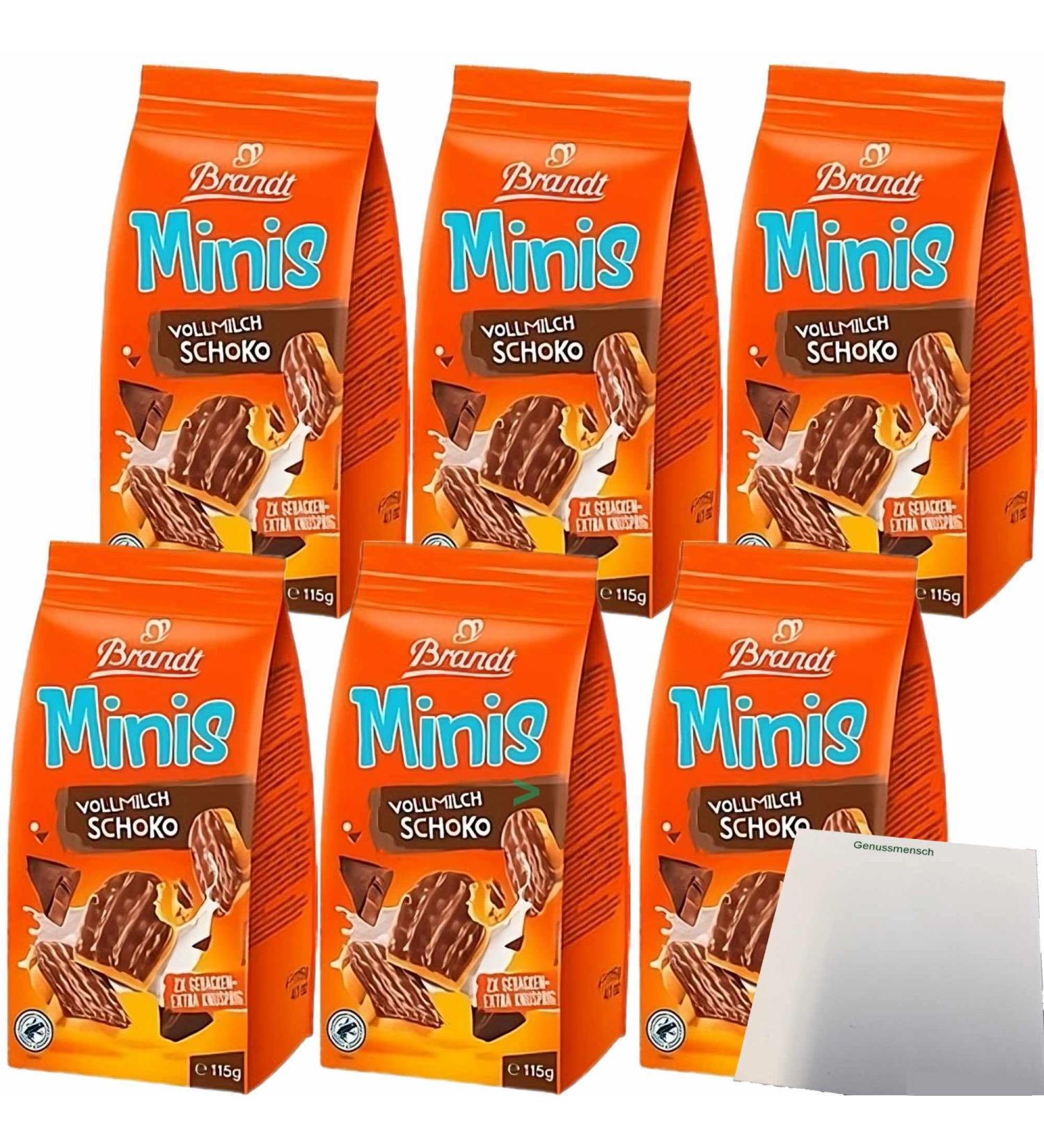 Buy Brandt Mini Zwieback Milk Chocolate 6-Pack (6x115g) - International Shipping Available! - Buy Online on GoSupps.com