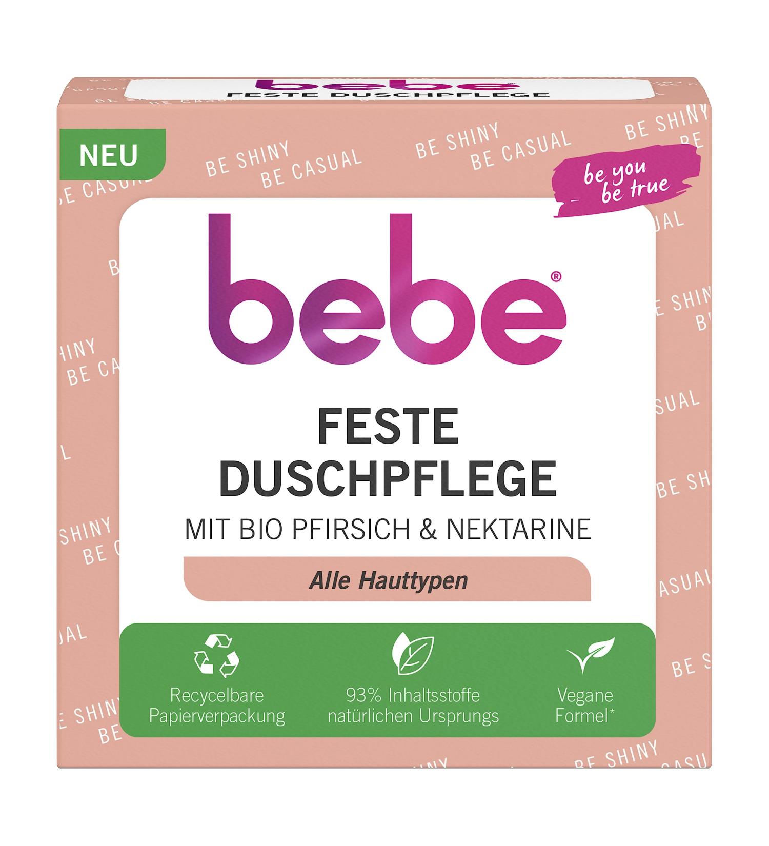 JOHNSON JOHNSON bebe Refreshing solid shower care with peach 80 g - Buy Online on GoSupps.com