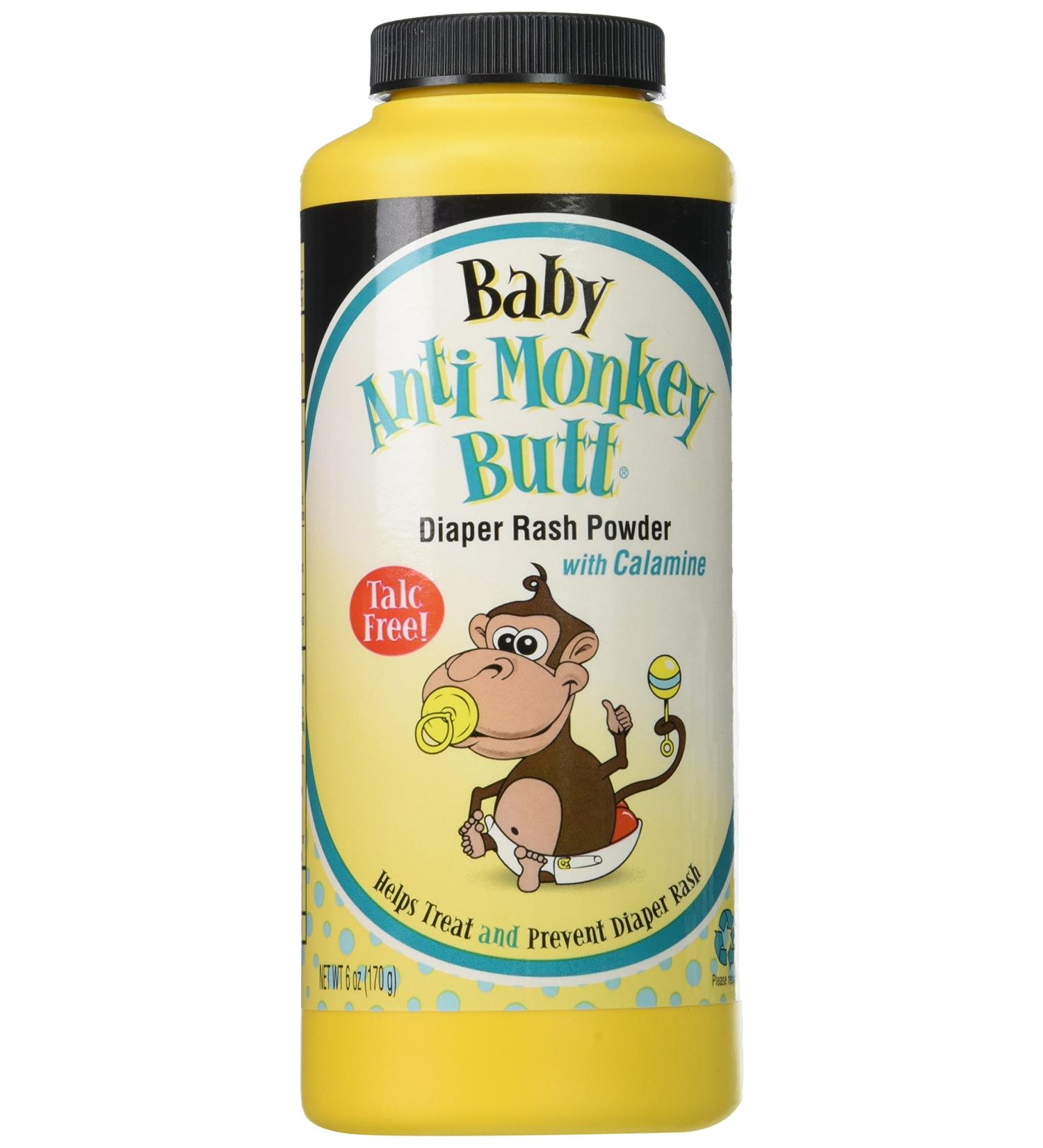 Baby Anti-Monkey Butt Diaper Rash Powder 6oz. Bottle - 3 Pack | Soothing Relief for Babies | Prevents and Treats Diaper Rash - Buy Online on GoSupps.com