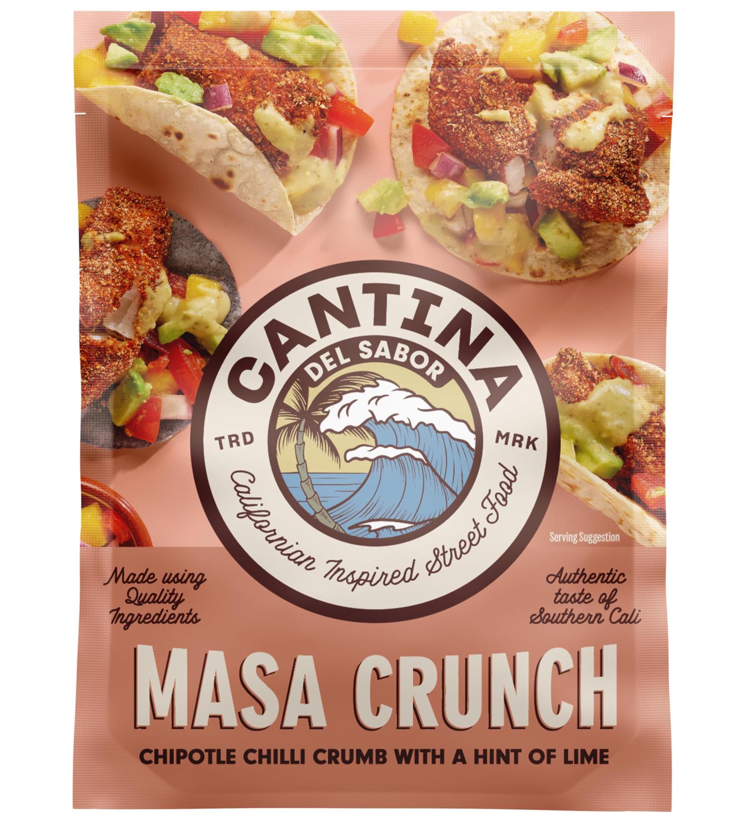 Cantina Del Sabor - Masa Crunch Chipotle Chilli Crumb With A Hint Of Lime Californian Inspired Street Food 50 g (Pack of 1) Casa Crunch Chipotle Chilli Crumb - Buy Online on GoSupps.com