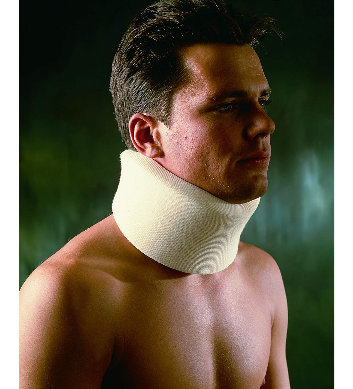 Vulkan Medium Shallow Medicollar Neck Support Ideal for Minor Injuries Whiplash Trauma or Post Operative Care Pain Relief & Support Brace for Neck Pain Comfortable 7 cm High x 44 cm Long Shallow Height Medium Length - Buy Online on GoSupps.com