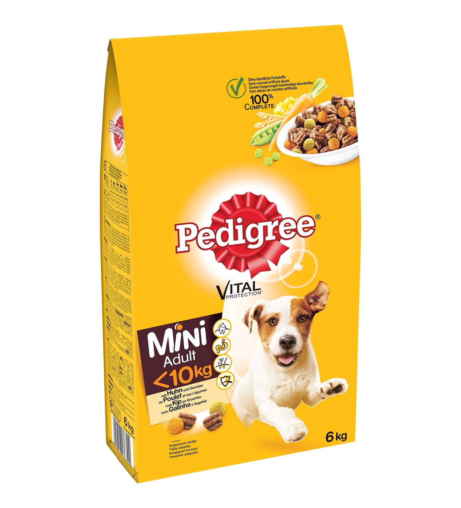 Pedigree Chicken Croquettes for Small Adult Dogs - 1 Bag of 6kg - Buy Online on GoSupps.com