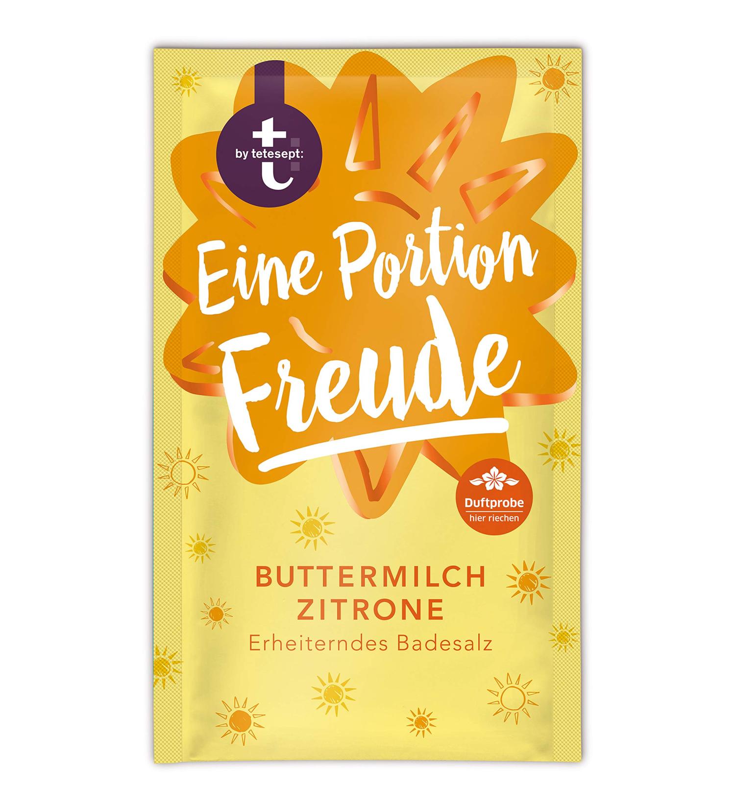 Buy Tetesept Bathroom Joy - Buttermilk & Lemon Bath Powder Crystals (60g) | Perfect Bathing Gift for a Relaxing Experience - Buy Online on GoSupps.com