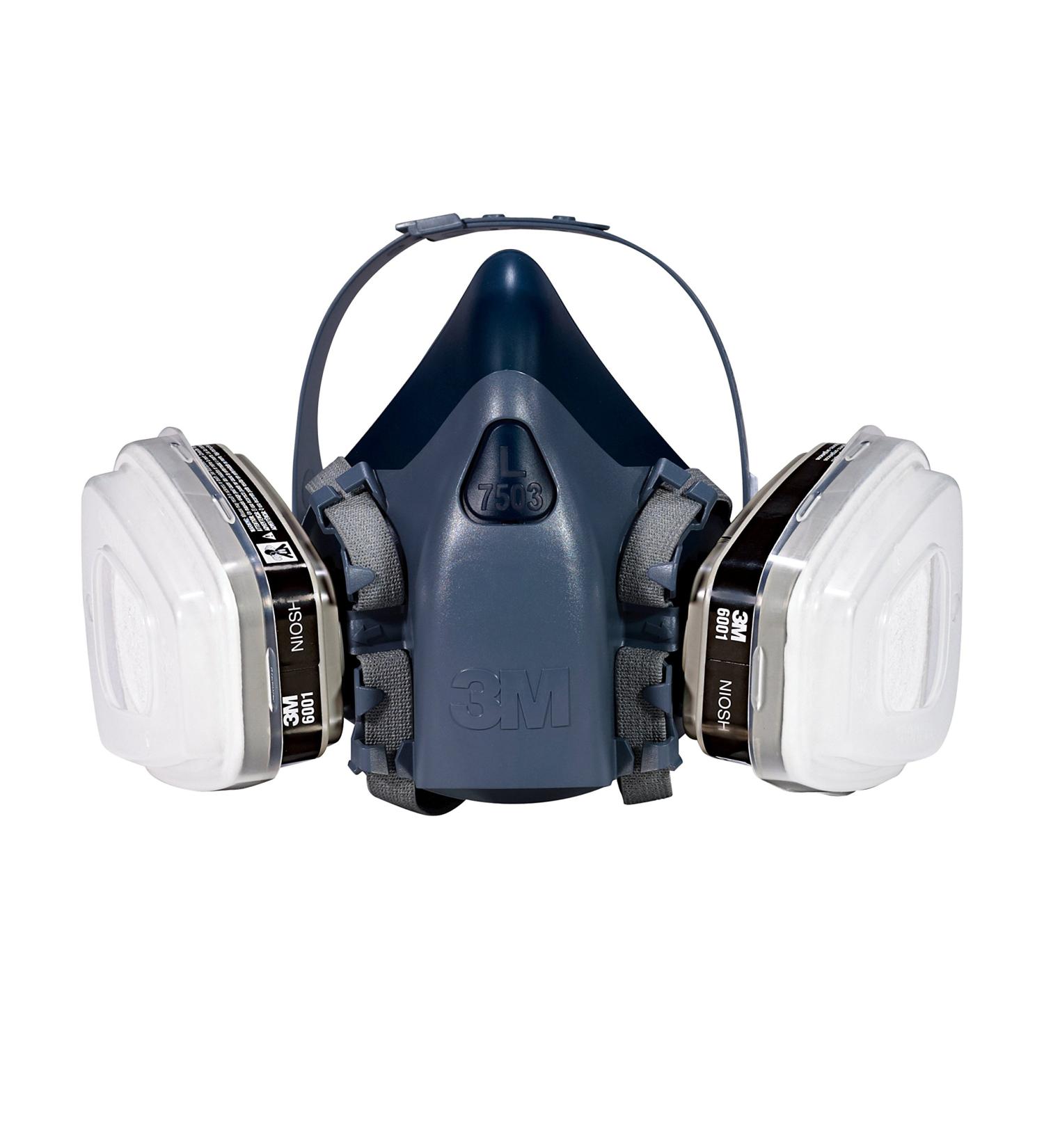 3M Professional Half Mask Organic Vapor P95 Respirator Recommended For Spray Painting And Jobs With Solvents Long Lasting Comfort Large (R-7513ES) - Buy Online on GoSupps.com