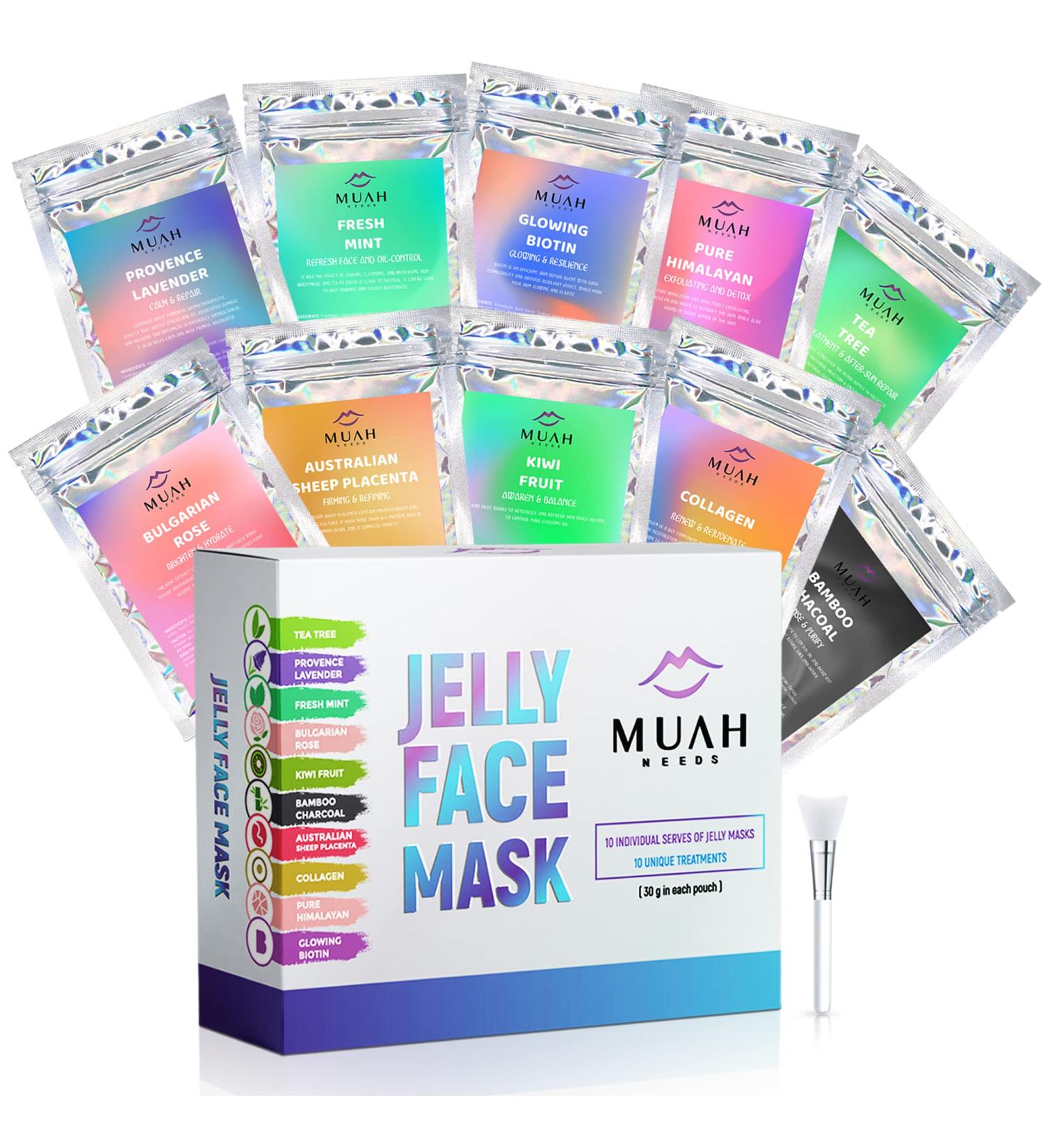 Hydrating Jelly Face Mask for Professional Facials - Nourishing & Soothing Gel Mask for Dry Skin - Minimize Pores & Reduce Wrinkles - 10 Treatments - Buy Online on GoSupps.com
