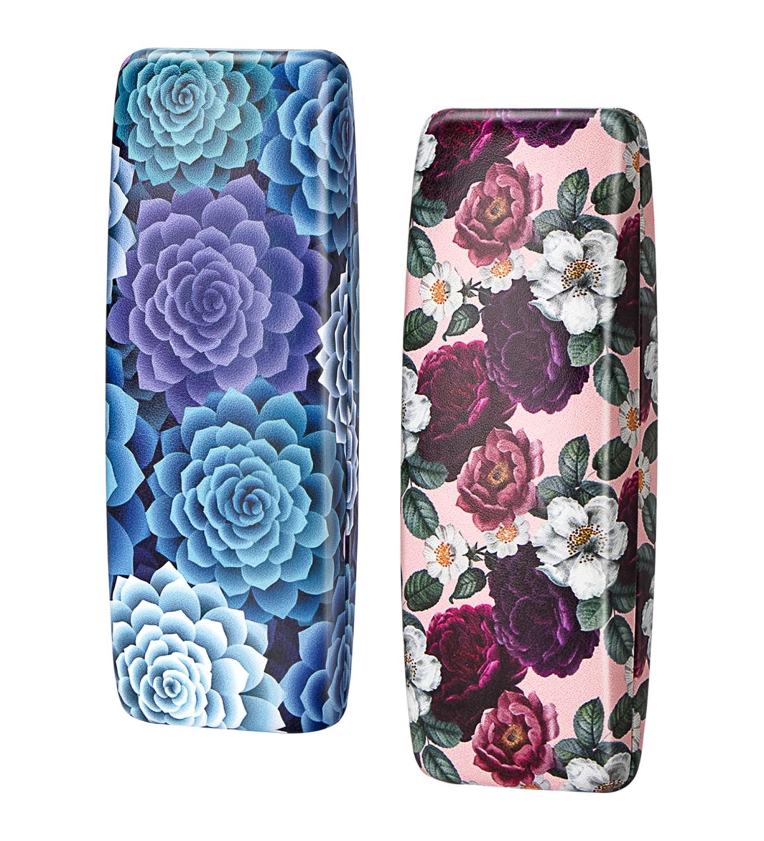 Shop Unique Printed Leather Hard Shell Case Box for Reading Glasses - Includes Matching Cloth Set (2 Pcs) - International Shipping Available - Buy Online on GoSupps.com