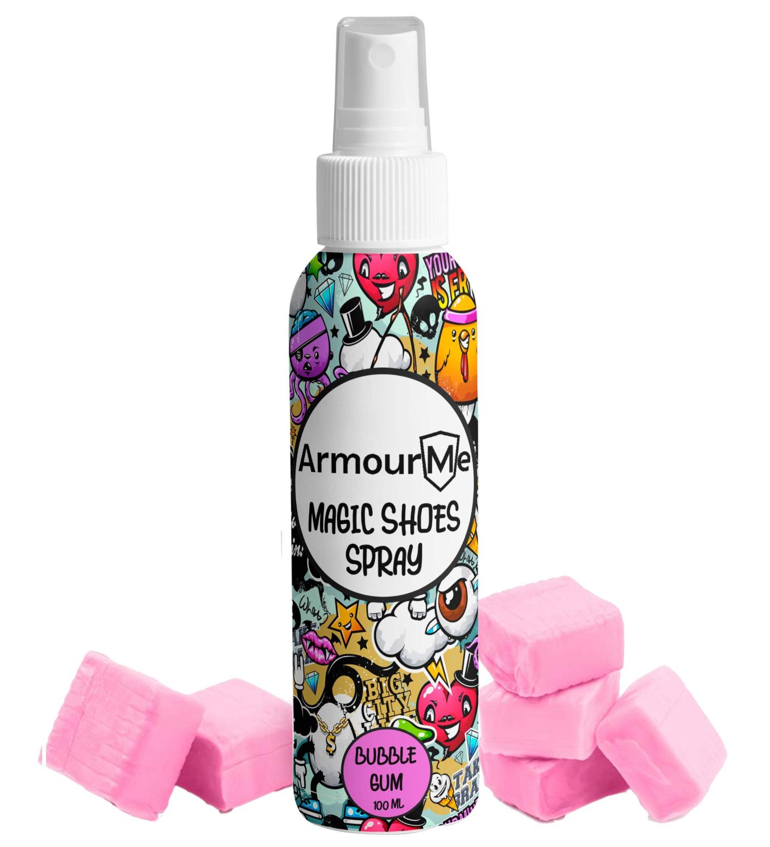 ArmourMe Shoe Spray | Shoe Deodorizer | Shoe Spray Smell Eliminator for Shoes and Sandal | Men & Women Extra Strength Shoe Odor Eliminator | Socks Deodorize (Bubble Gum) - Buy Online on GoSupps.com