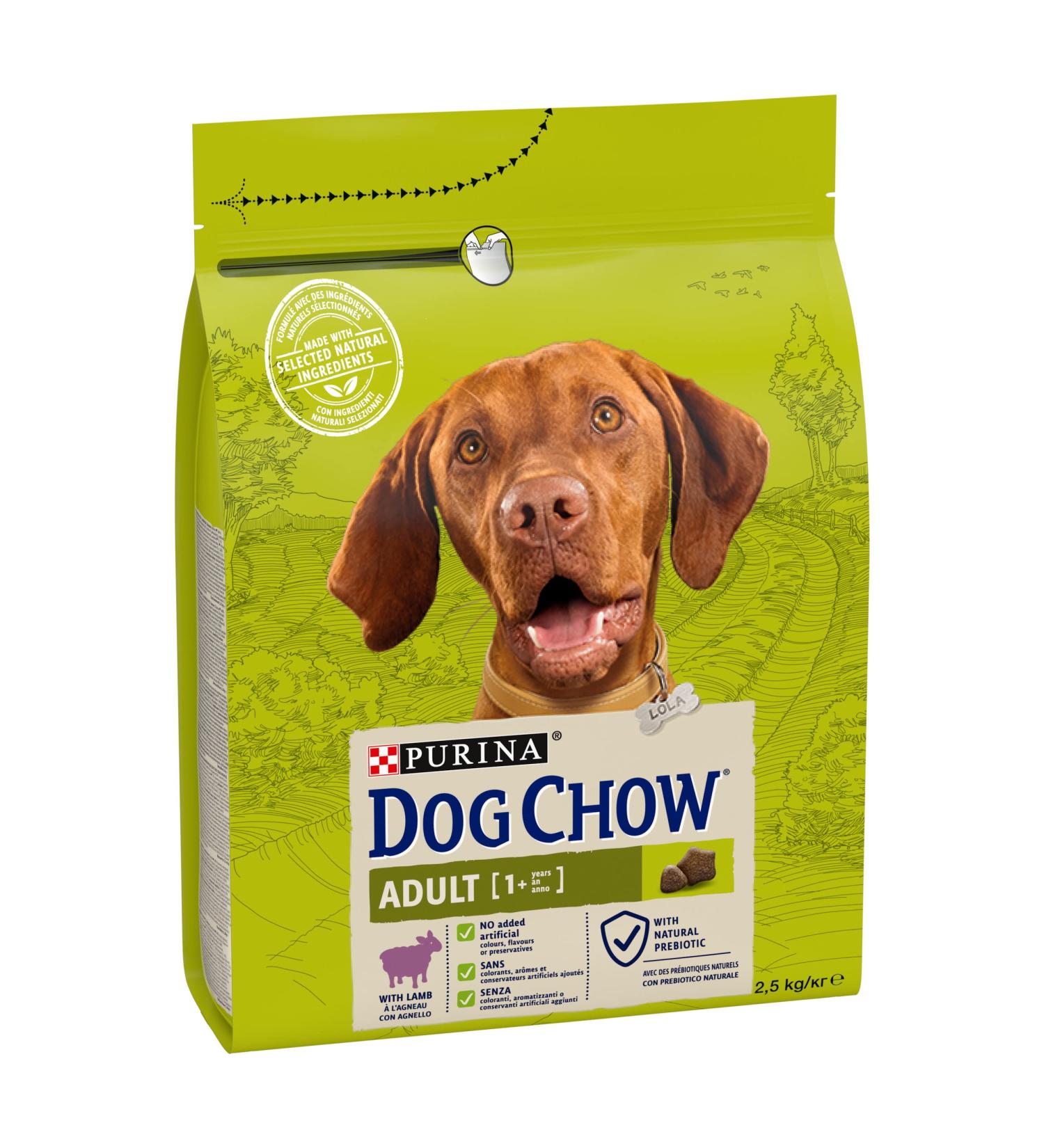 DOG CHOW ADULT Jagniecina 2 5kg - Buy Online on GoSupps.com