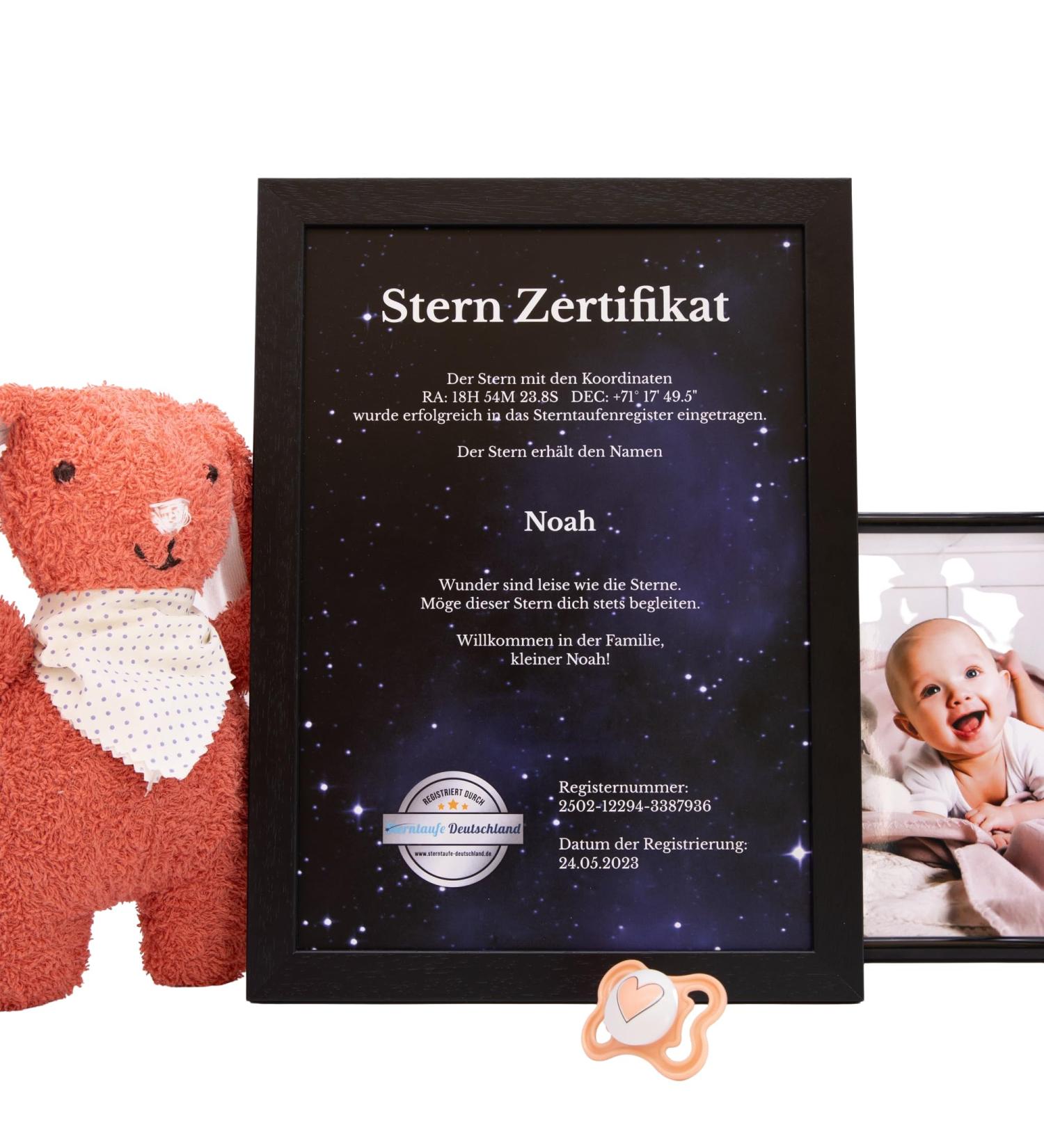 Personalized Stern Baptism Gift for Boys & Girls | Unique Baptism Certificate & Planetarium App - Buy Online on GoSupps.com