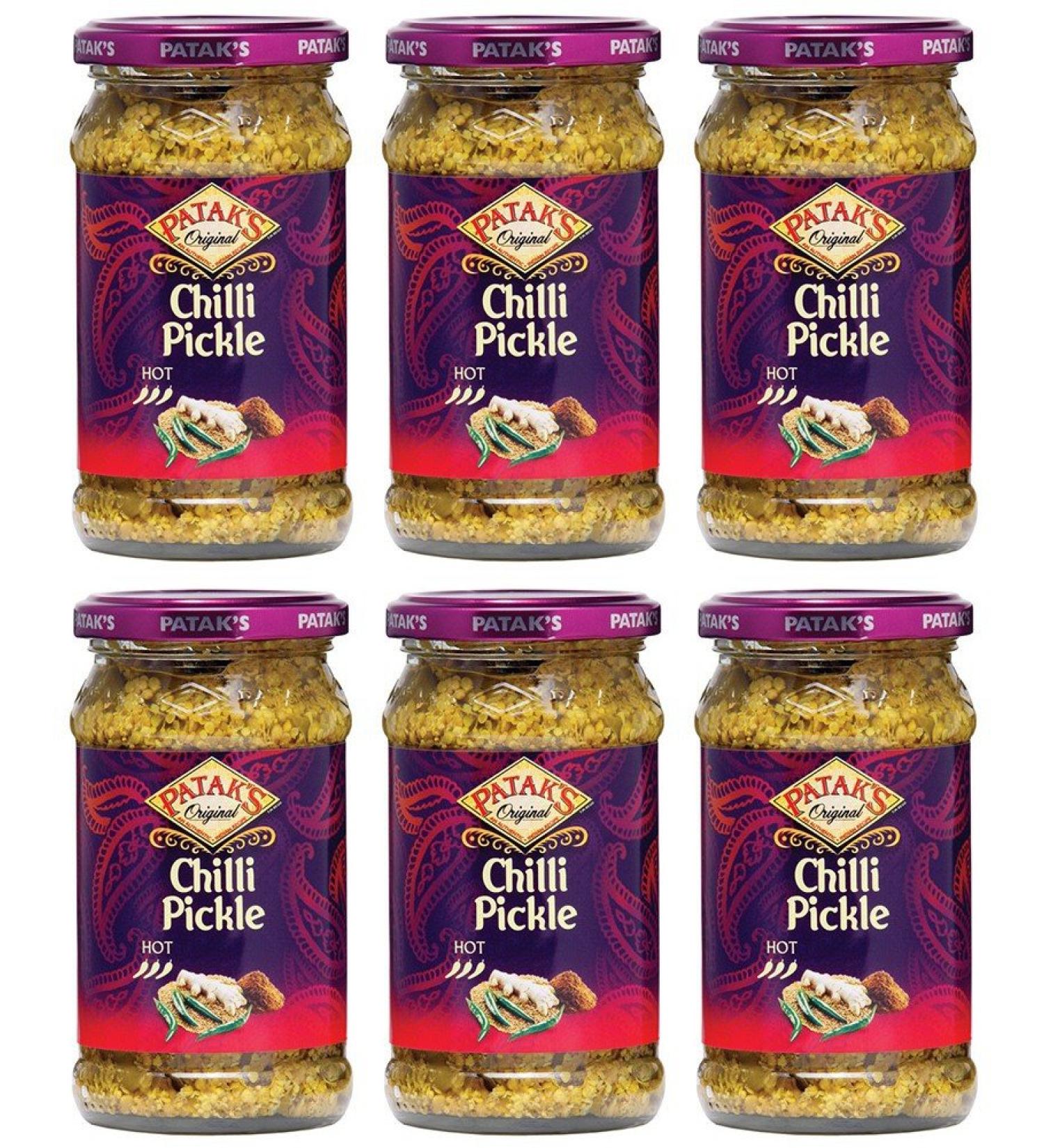 Buy Patak's Chilli Pickle 283g | Bundle of 6 - Authentic Indian Flavor | International Shipping - Buy Online on GoSupps.com