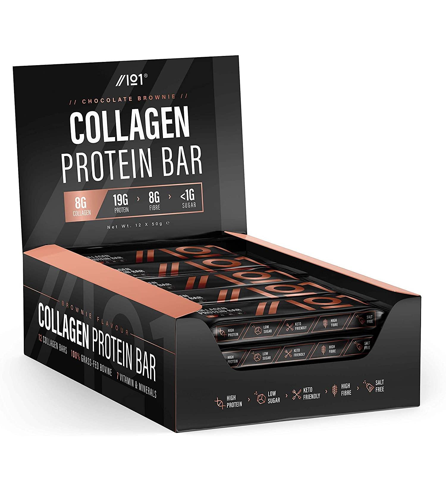 Buy ALPHA01 Collagen Protein Bars - Chocolate Covered Brownie (12 Bars) | High Protein & Delicious Snack - Buy Online on GoSupps.com