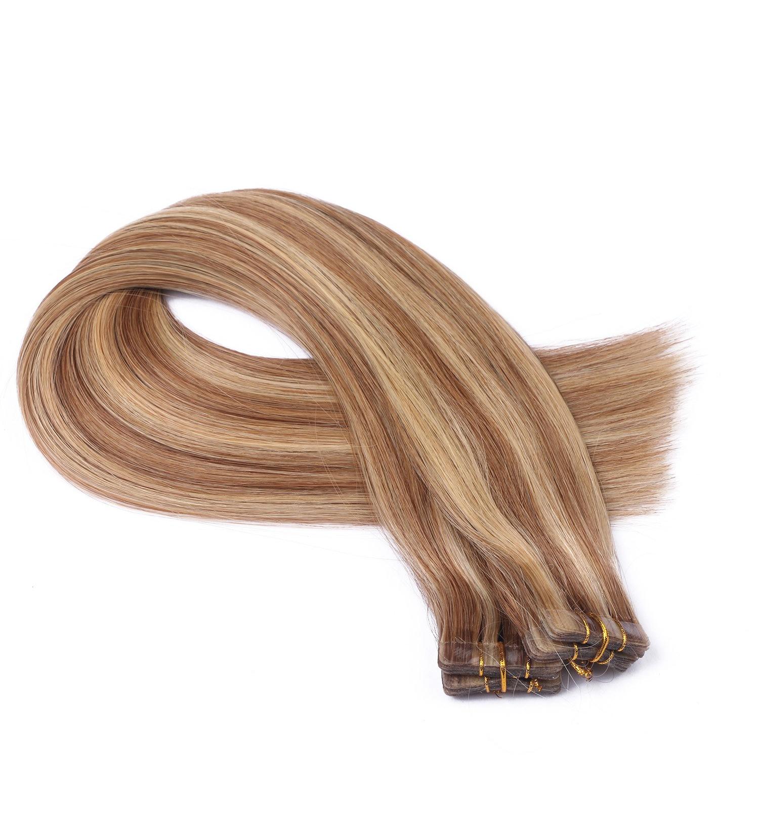 Buy #18/24 Tape In Hair Extensions - 50cm 100% Remy Real Hair - 40 Bricks by Novon - International Shipping - Buy Online on GoSupps.com