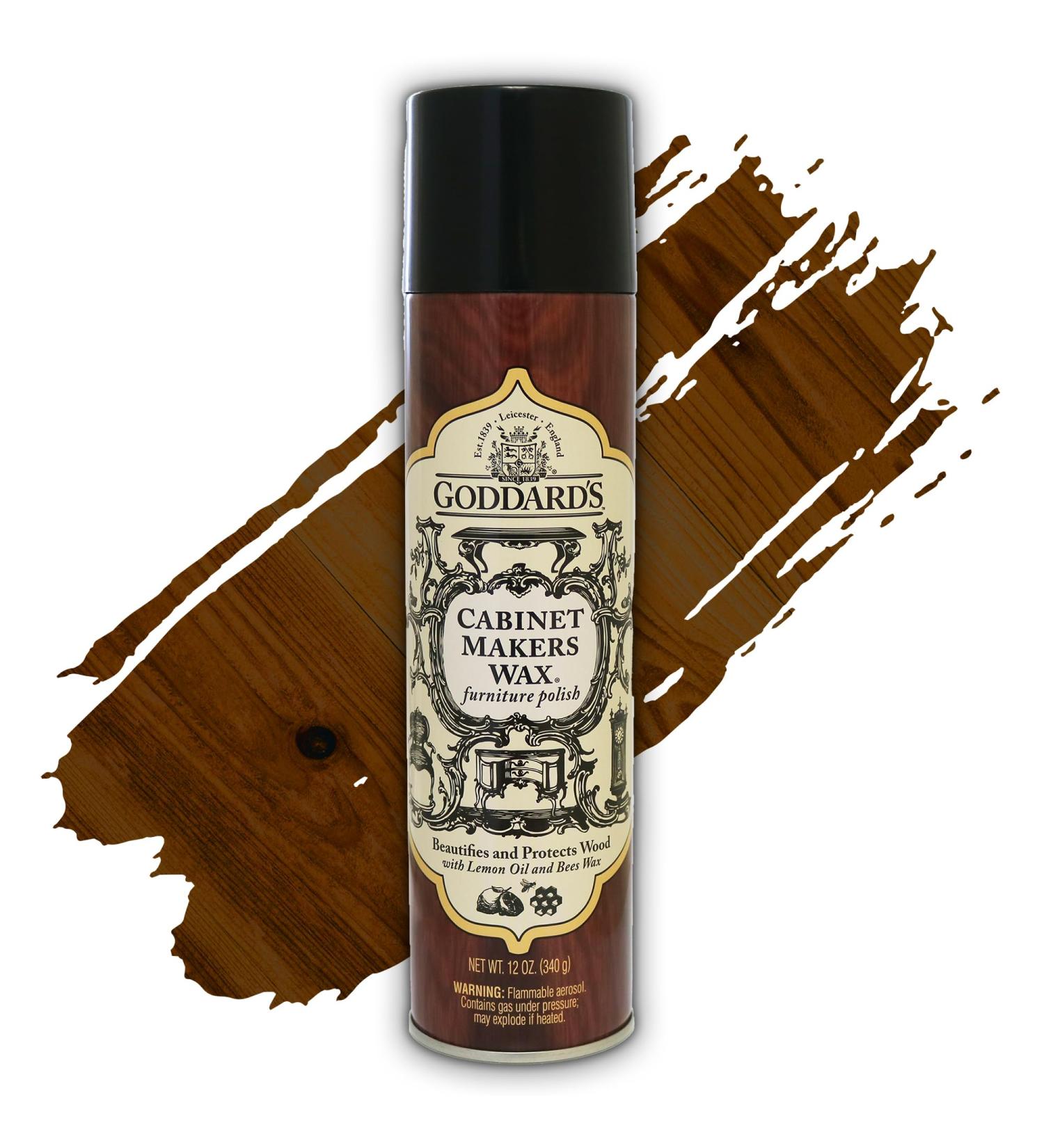 Goddard's Cabinet Makers Fine Aerosol Wax Spray Can - 12 oz | Premium Wood Furniture Care | International Shipping - Buy Online on GoSupps.com