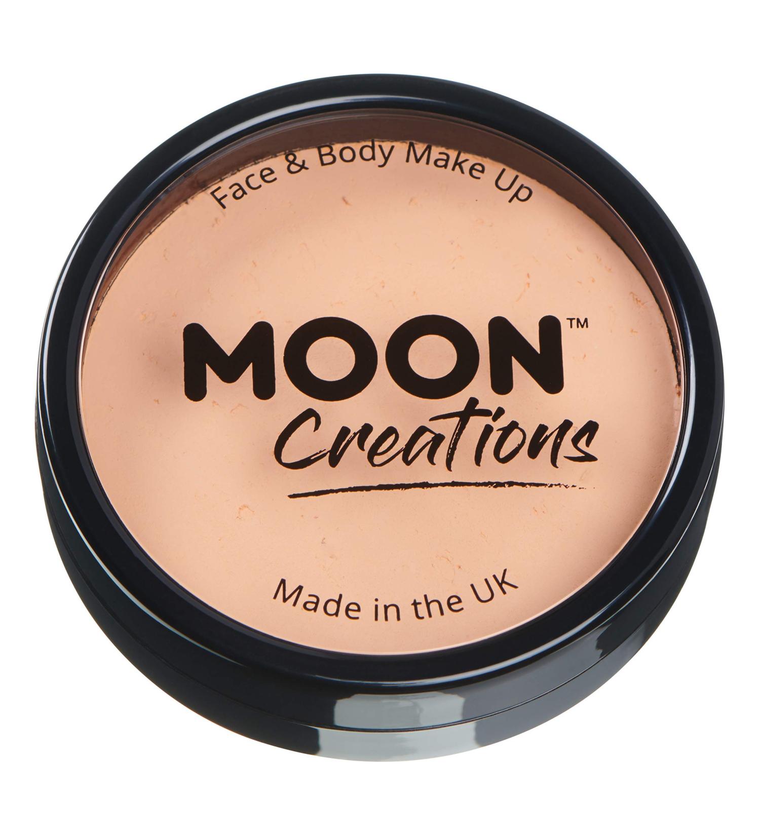 Moon Creations Pro Face & Body Makeup in Peach - 36g Professional Colour Paint Cake Pots for Face Painting - Ideal for Kids, Adults, Fancy Dress, Festivals & Halloween - Buy Online on GoSupps.com