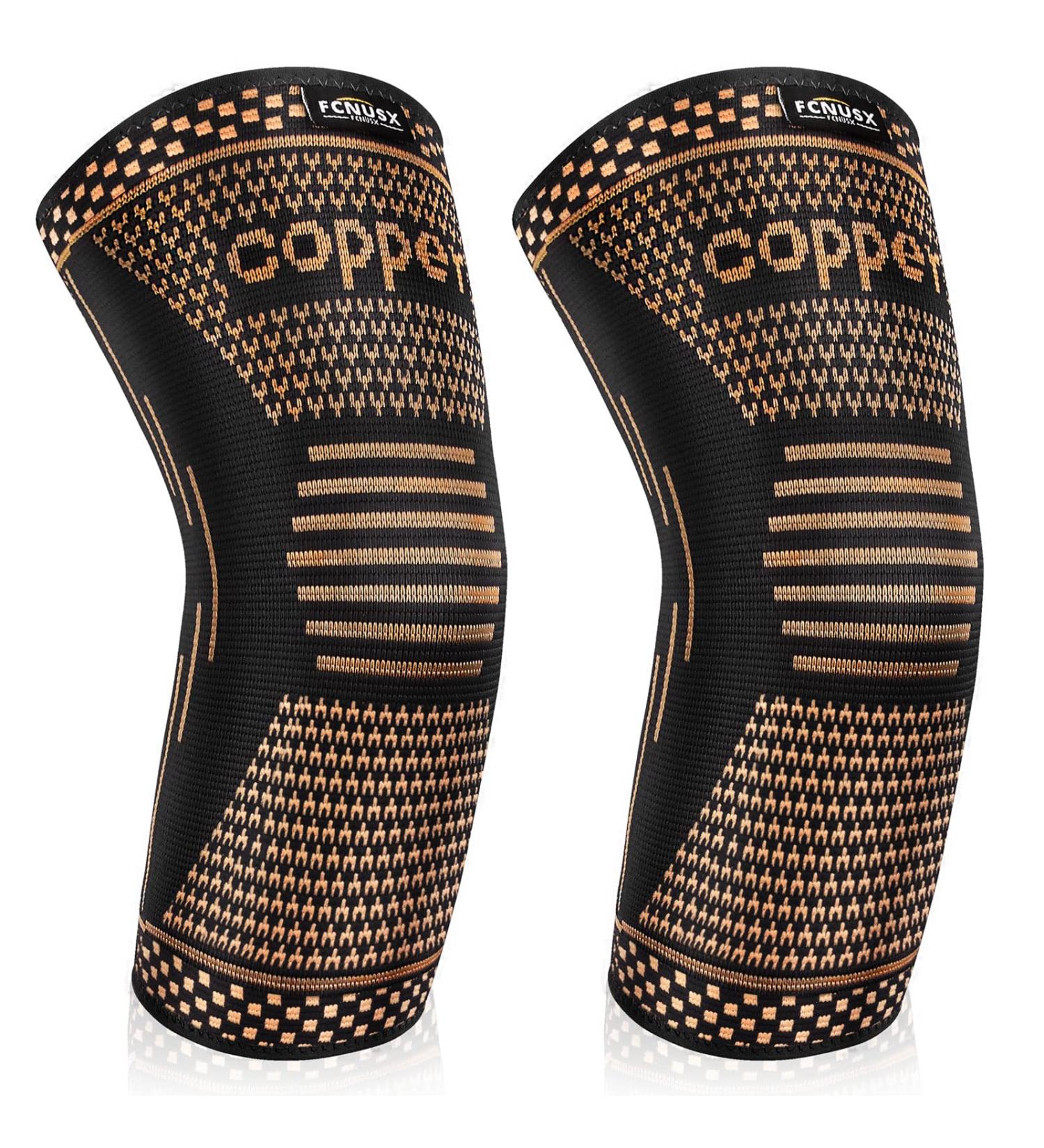Buy Copper Elbow Brace Compression Sleeve - Pain Relief for Tendonitis Tennis & Golfers Elbow Arthritis Support for Men & Women - Medium Black - Buy Online on GoSupps.com