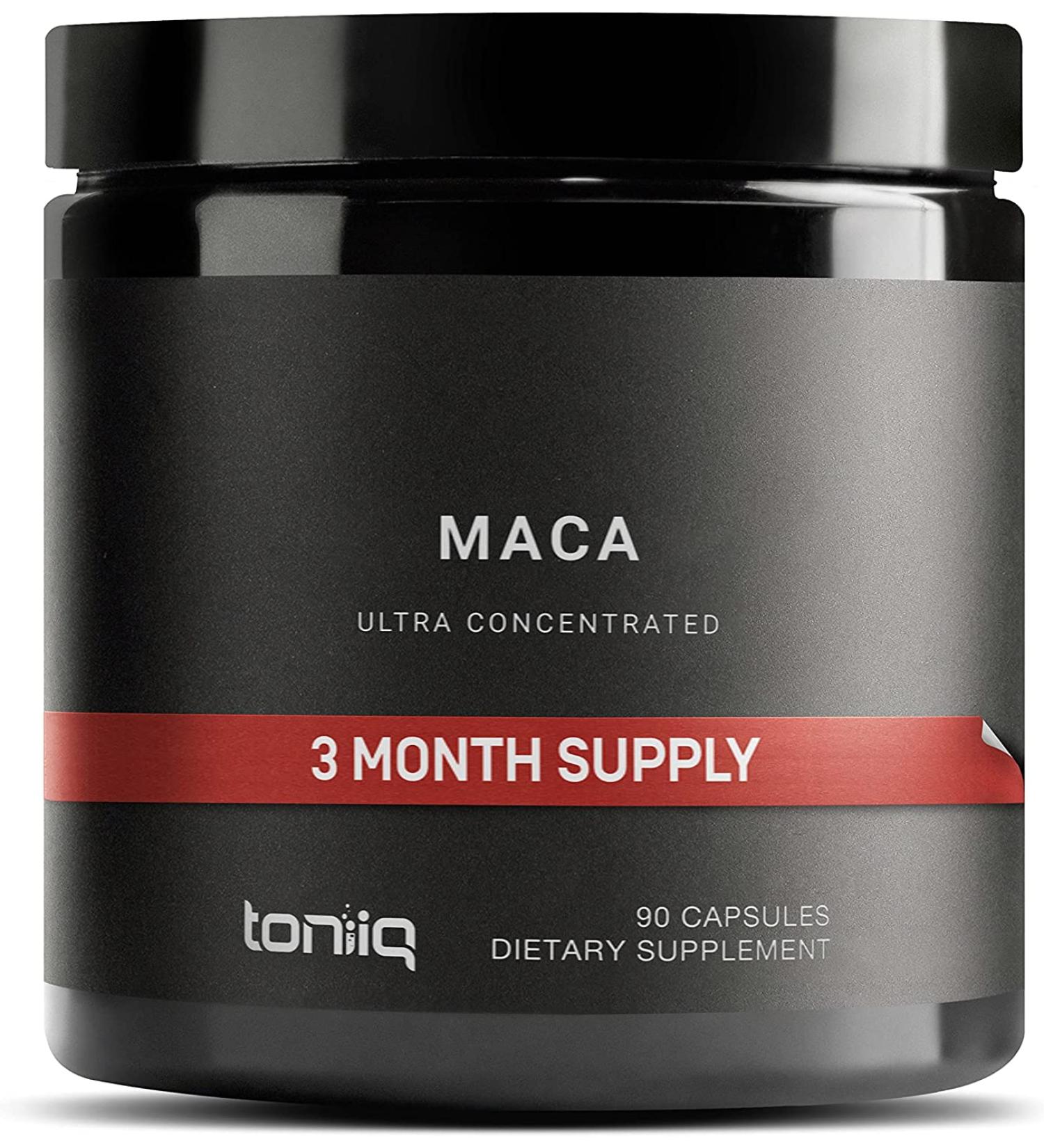 Toniiq Wildcrafted Maca Root - Ultra High Strength 90 Capsules | Boost Energy & Vitality - Buy Online on GoSupps.com