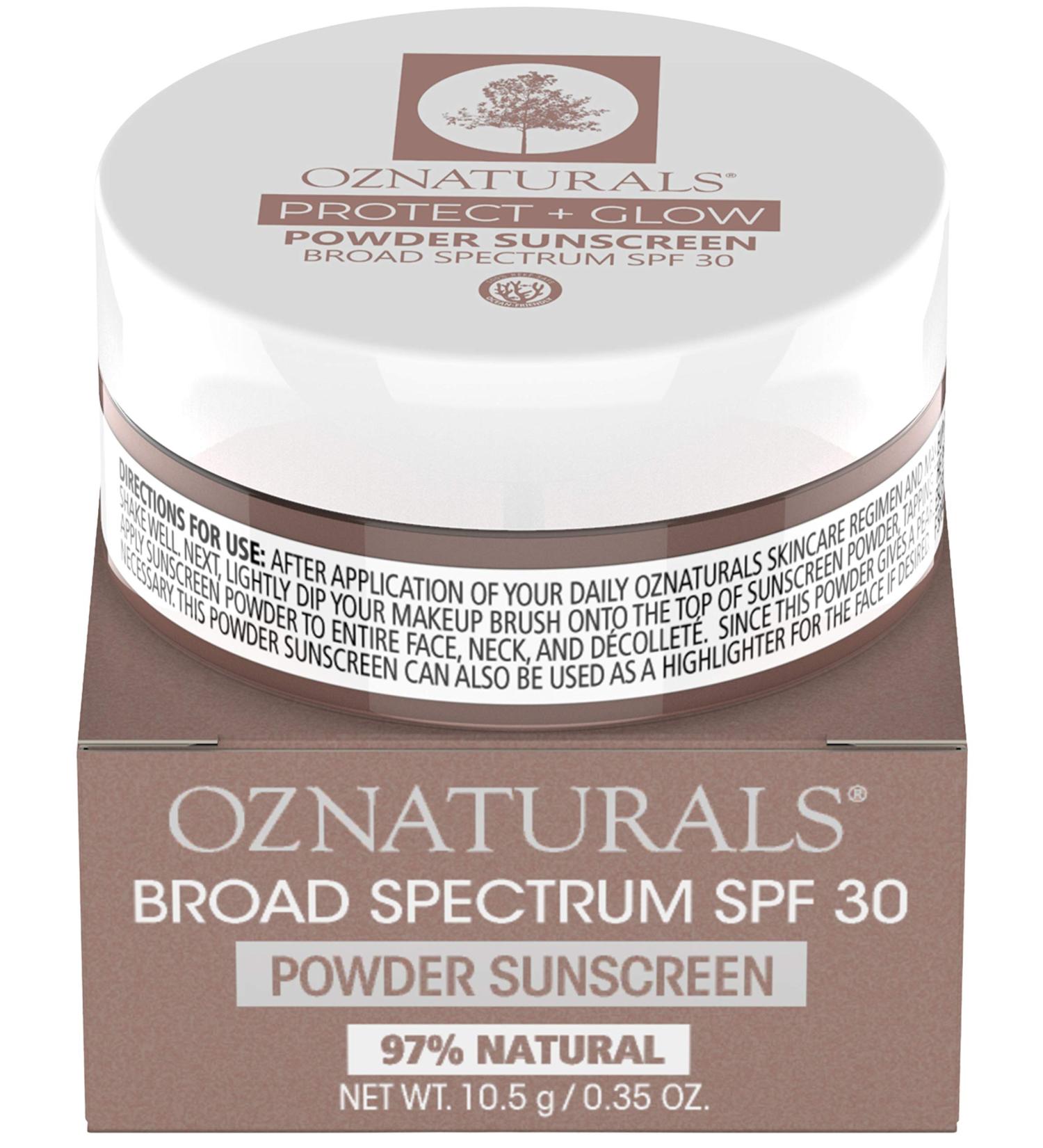  OZNaturals Protect Plus Glow Powder Sunscreen SPF 30 OZNaturals for Unisex 0.35 oz Sunscreen - Buy Online on GoSupps.com