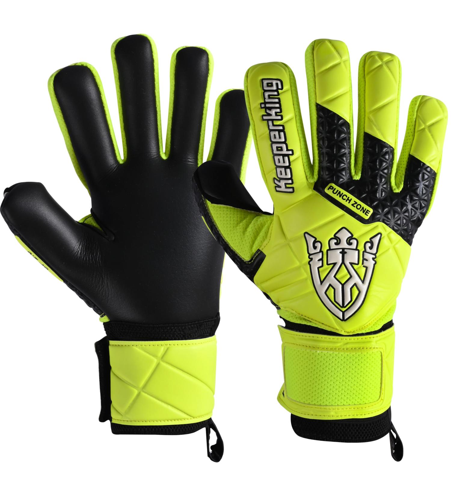 Buy Keeperking SP 2.0 Goalkeeper Gloves for Kids & Adults | Removable Finger Protection Strong Grip Soccer Gloves Available in Yellow-Black Sizes 3-10 - Buy Online on GoSupps.com