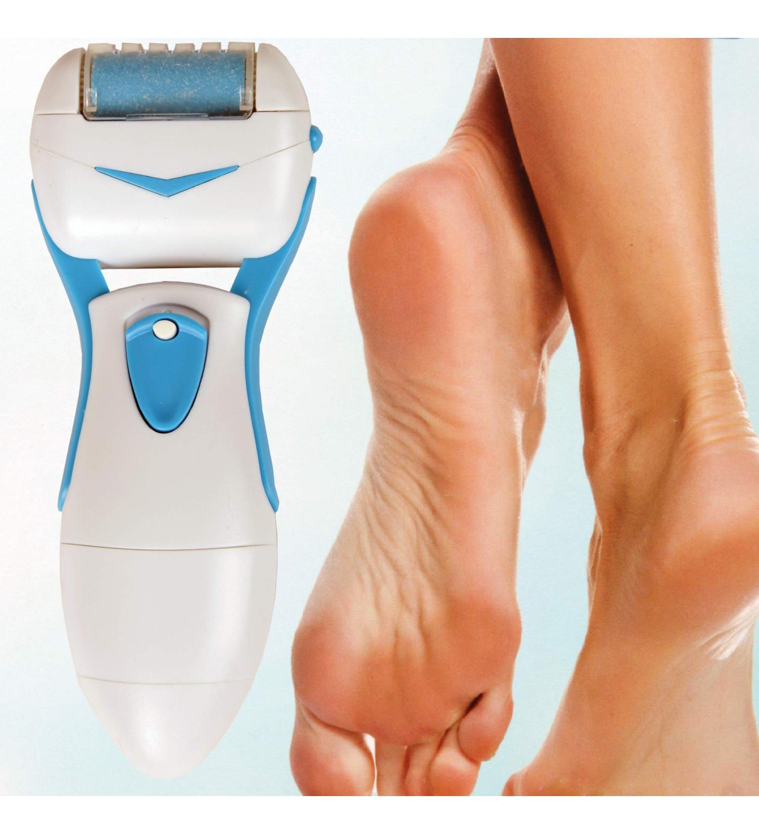 Electric Callus Remover - Coarse & Fine Foot Care Pedicure with 2 Rollers | MicroPedi for Smooth Feet - Buy Online on GoSupps.com