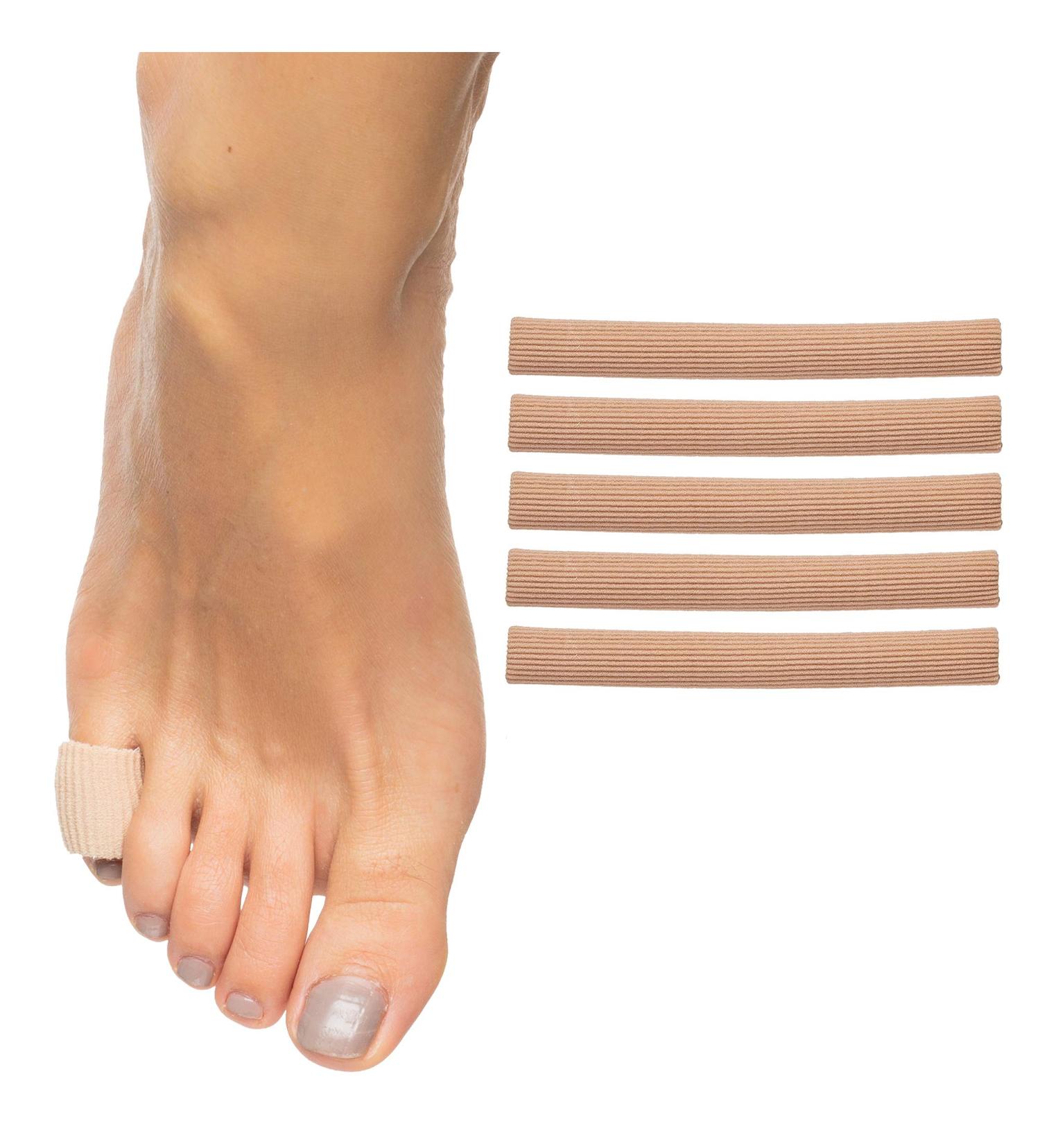 ZenToes Toe Tubes - Gel Lined Fabric Sleeve Protectors - Small Size (1/2 Inch Diameter) - Pack of 5 - Buy Online on GoSupps.com