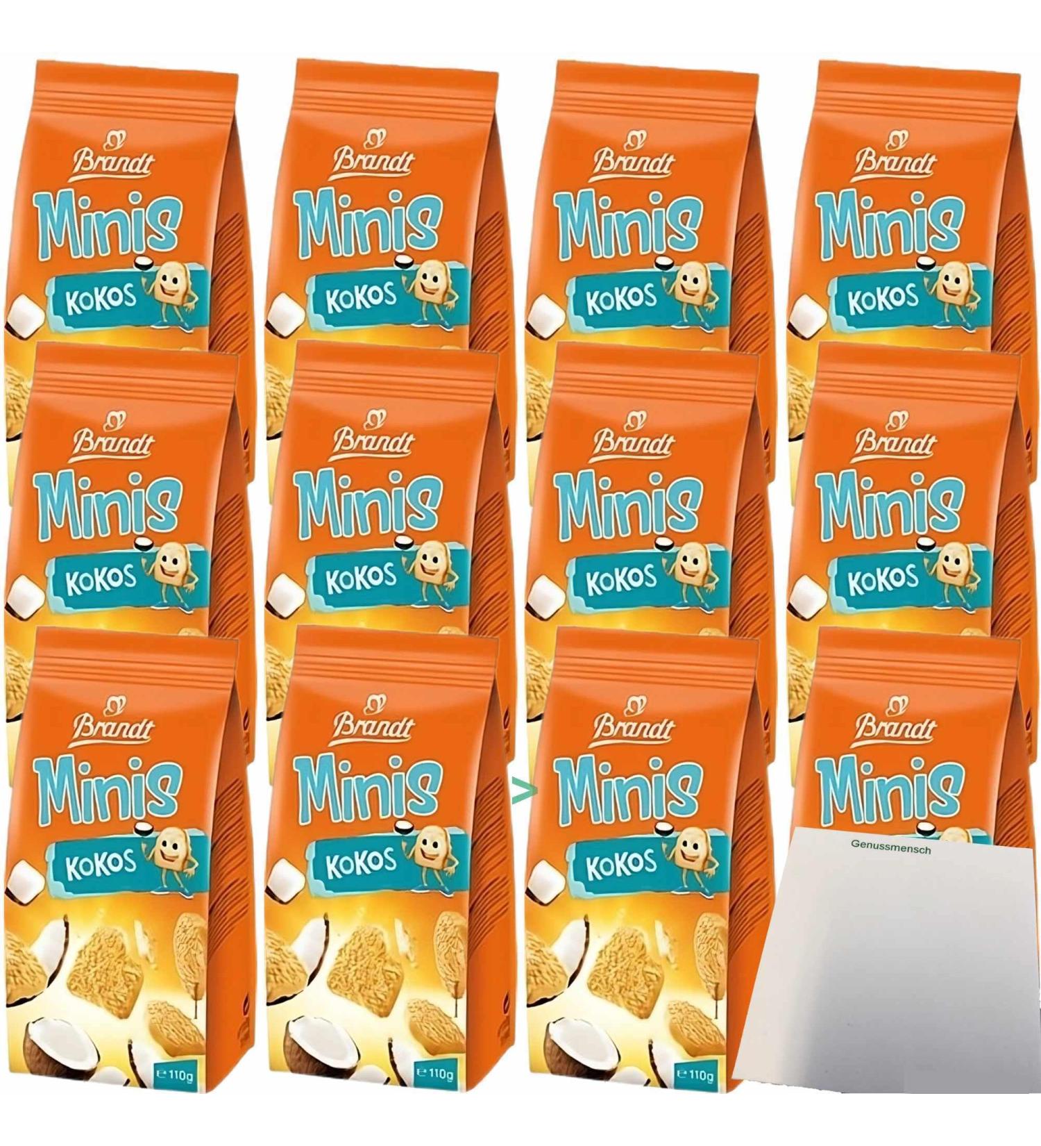 Brandt Mini Zwieback Coconut 12-Pack (12x110g) - Authentic German Snack | International Shipping Available - Buy Online on GoSupps.com