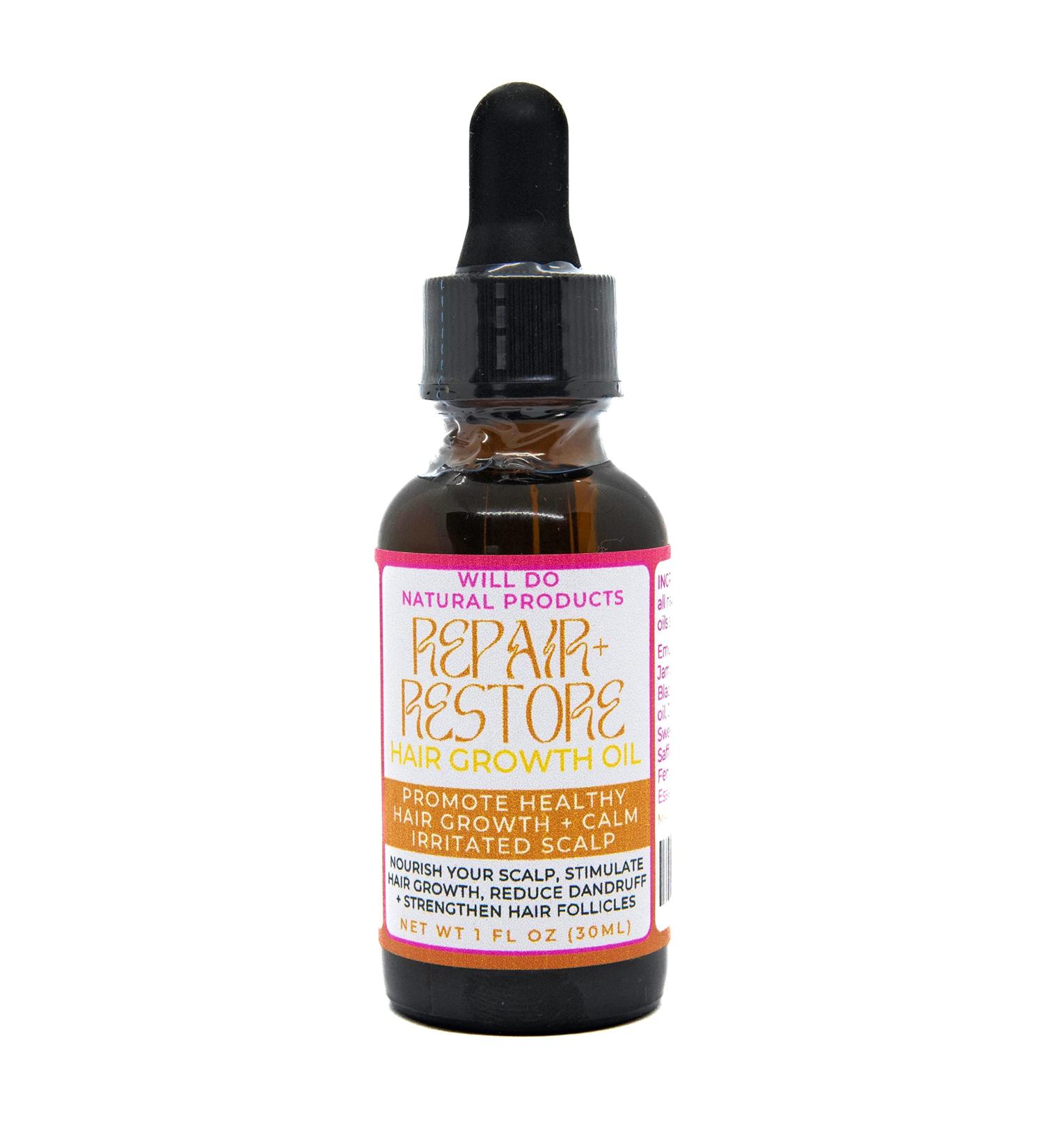 Organic Hair Growth Oil - Repair, Strengthen, and Restore | 1oz - Buy Online on GoSupps.com