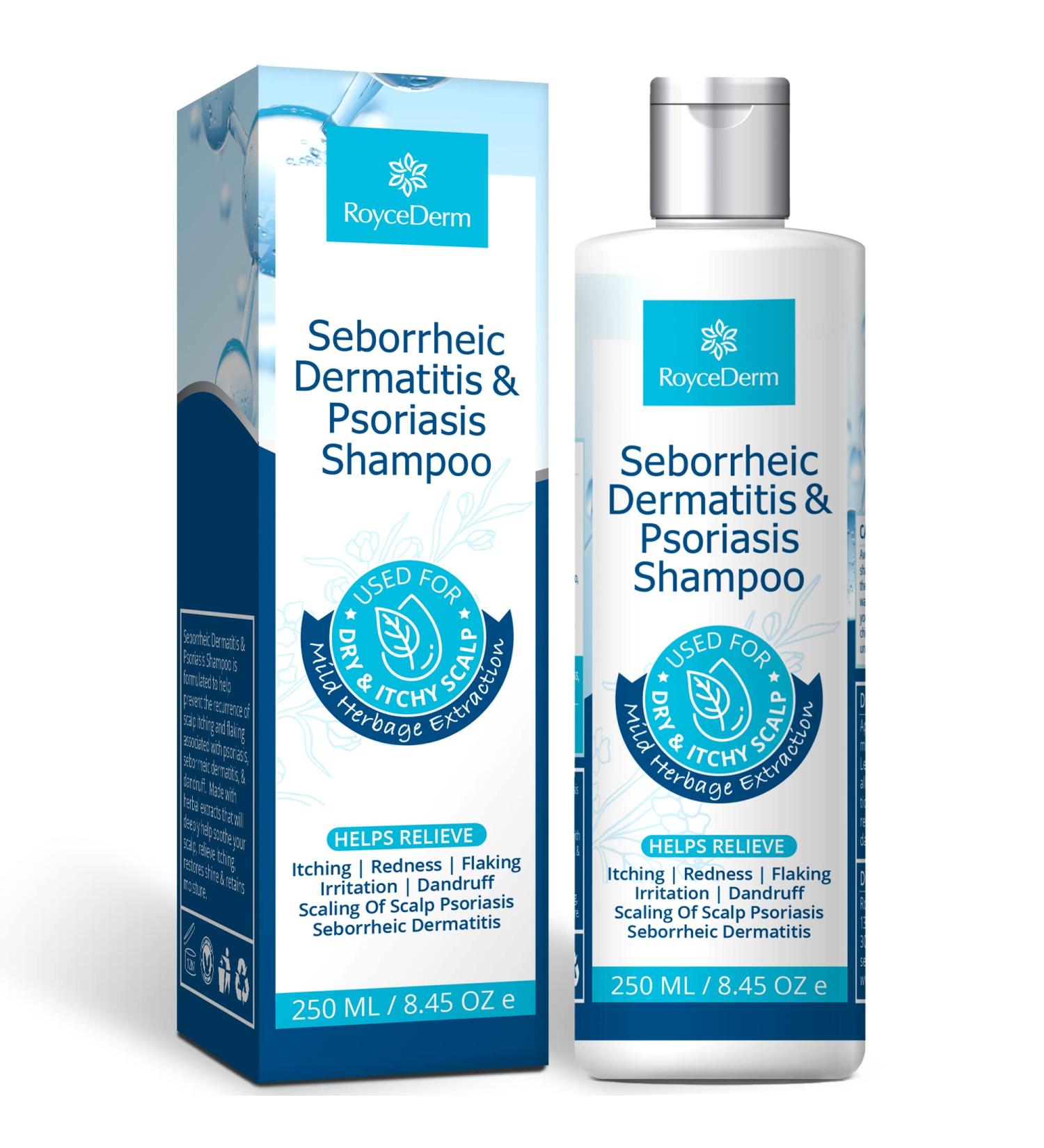 Roycederm Seborrheic Dermatitis Shampoo: Psoriasis, Dandruff, Folliculitis Treatment - Buy Online on GoSupps.com