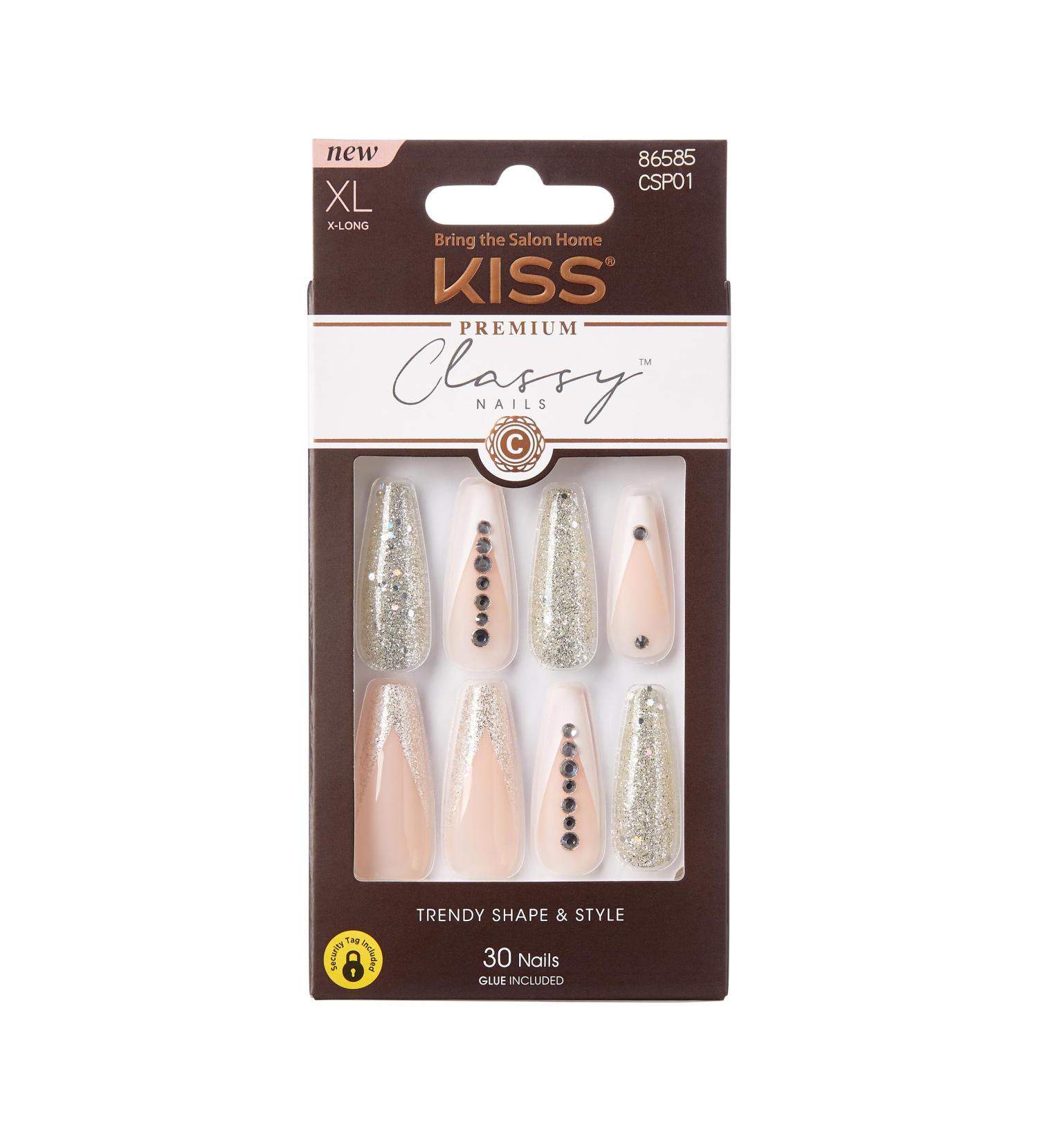 KISS Classy Premium Nails - Extra Long 30 Pieces for Sophisticated Style | Shop Now! - Buy Online on GoSupps.com