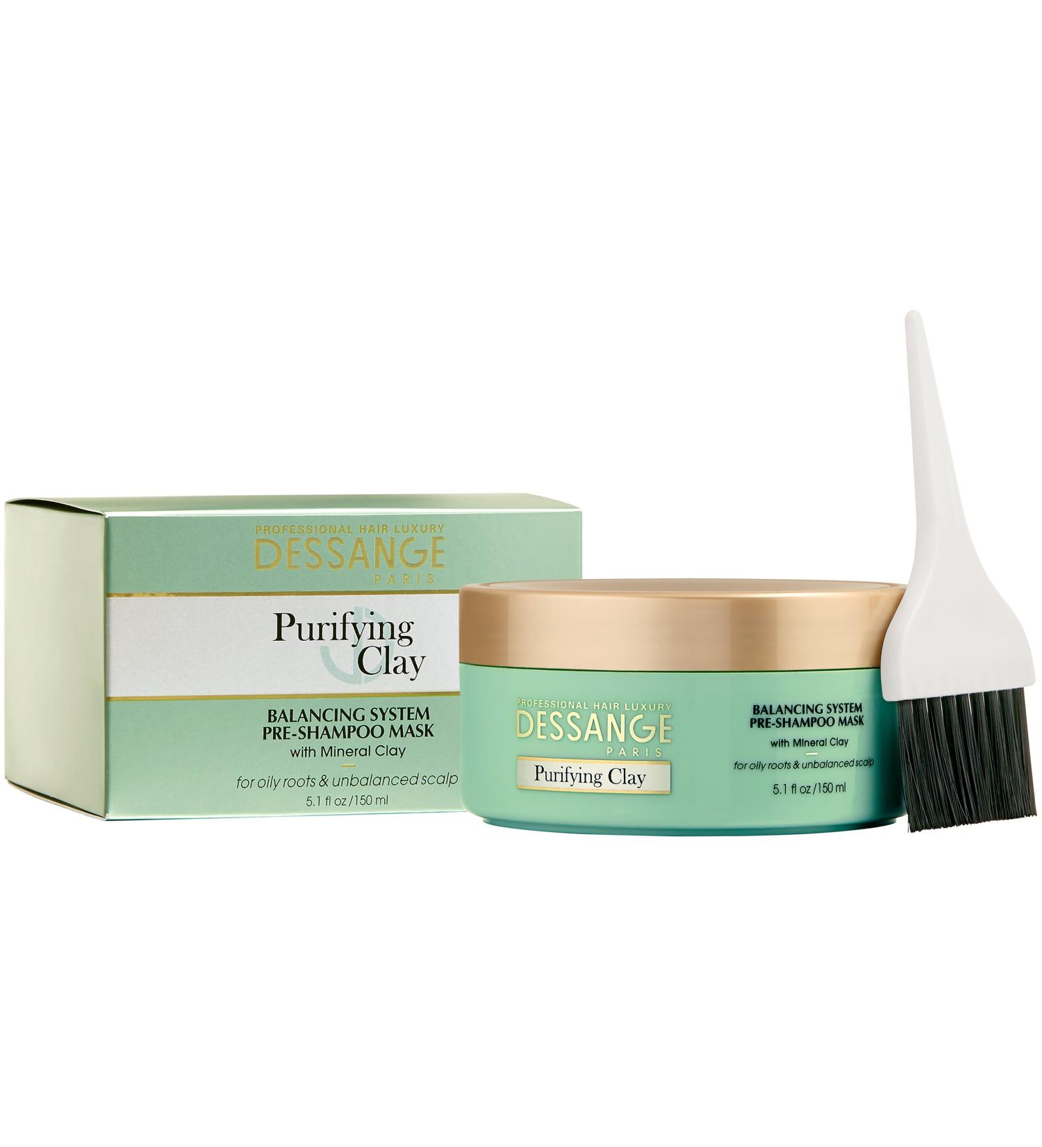 Dessange Purifying Clay Balancing System Pre Shampoo Mask  5.09 Fluid Ounce