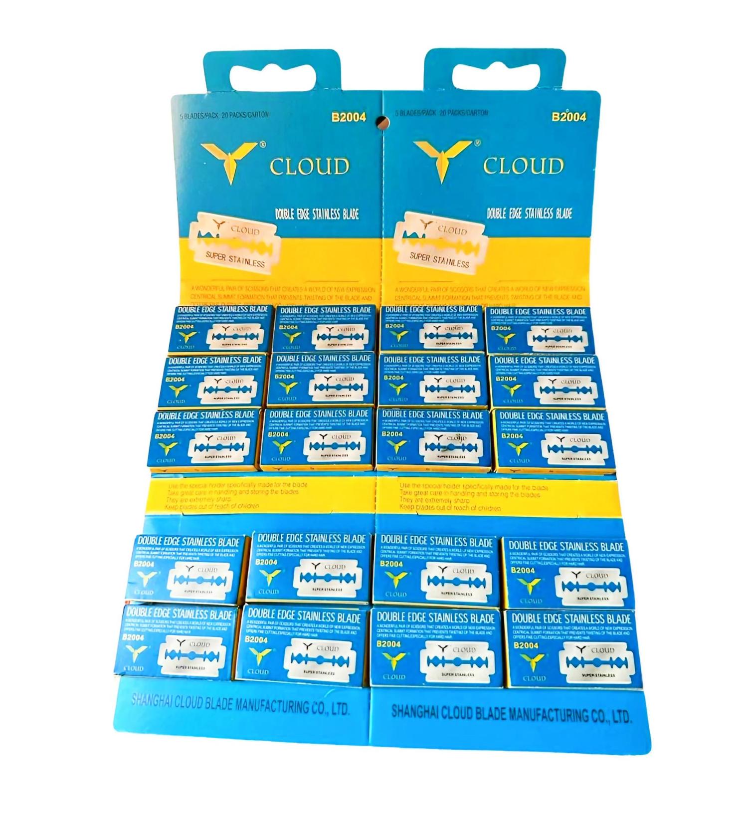 100 razor blades Cloud B2004