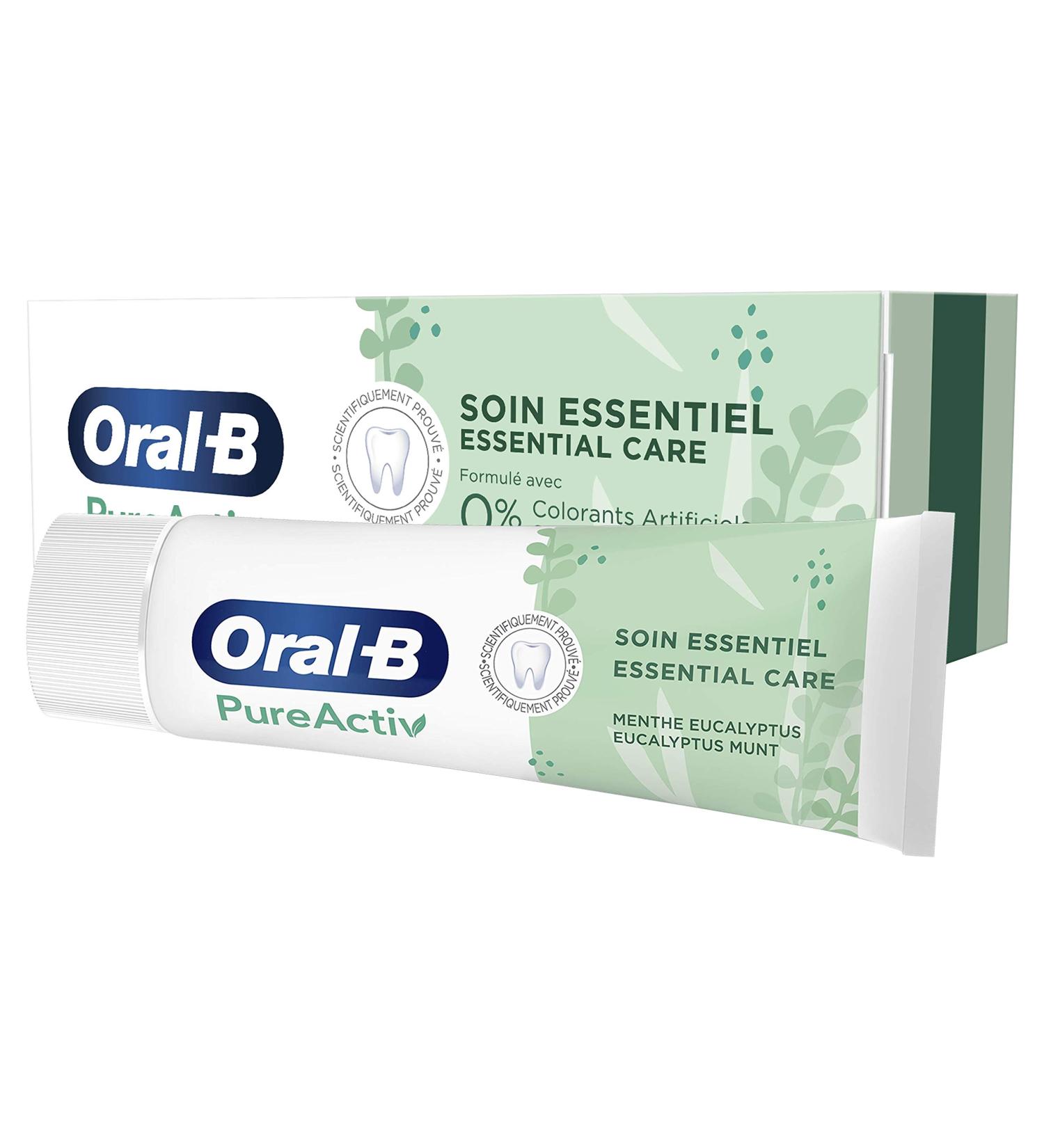 Oral-B Pureactiv Essential Care Toothpaste 75 ml - Buy Online on GoSupps.com