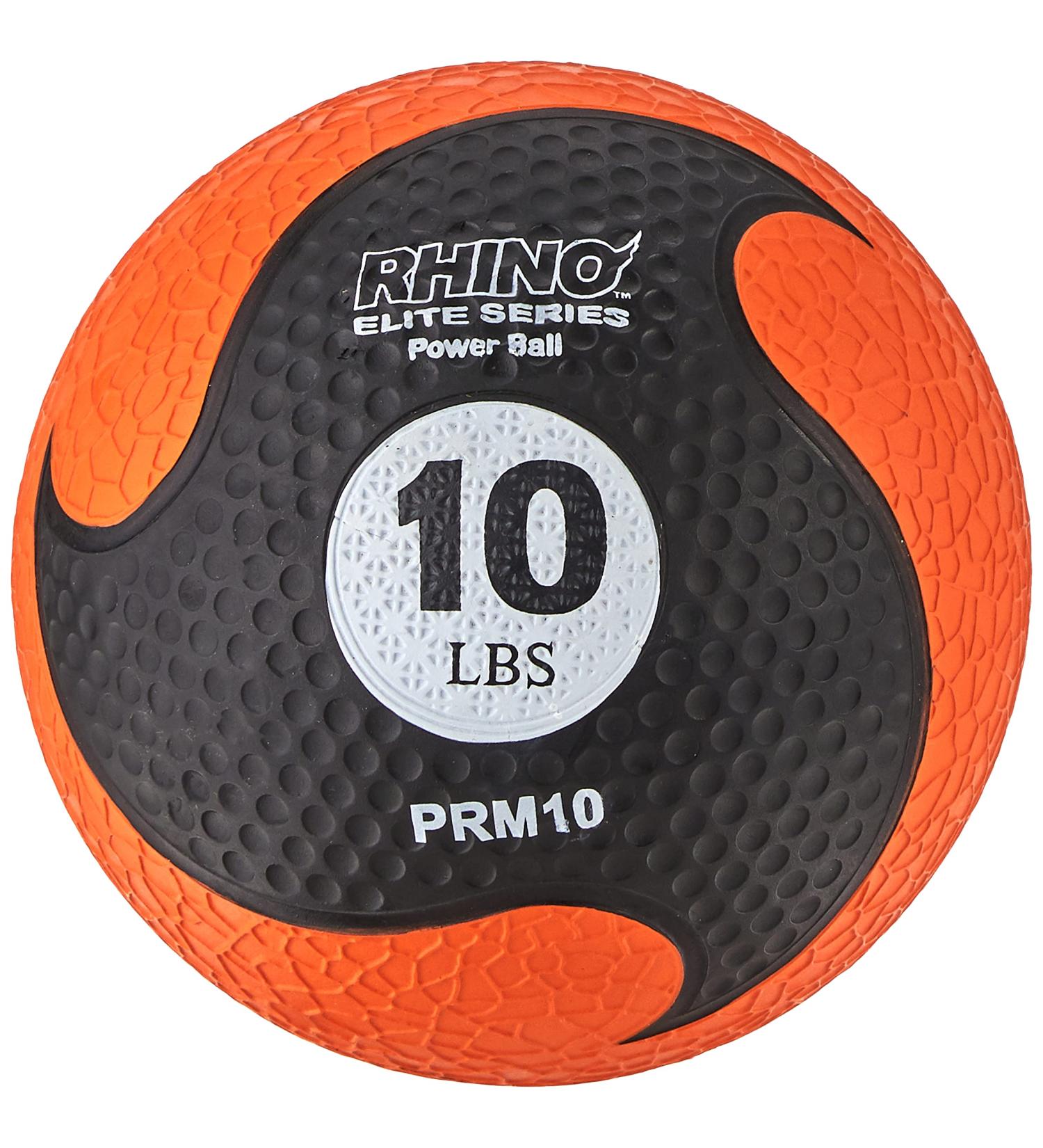 Champion Sports Rhino Elite Medicine Ball - 10 Lbs - Orange | Multiple Weights Available - Buy Online on GoSupps.com