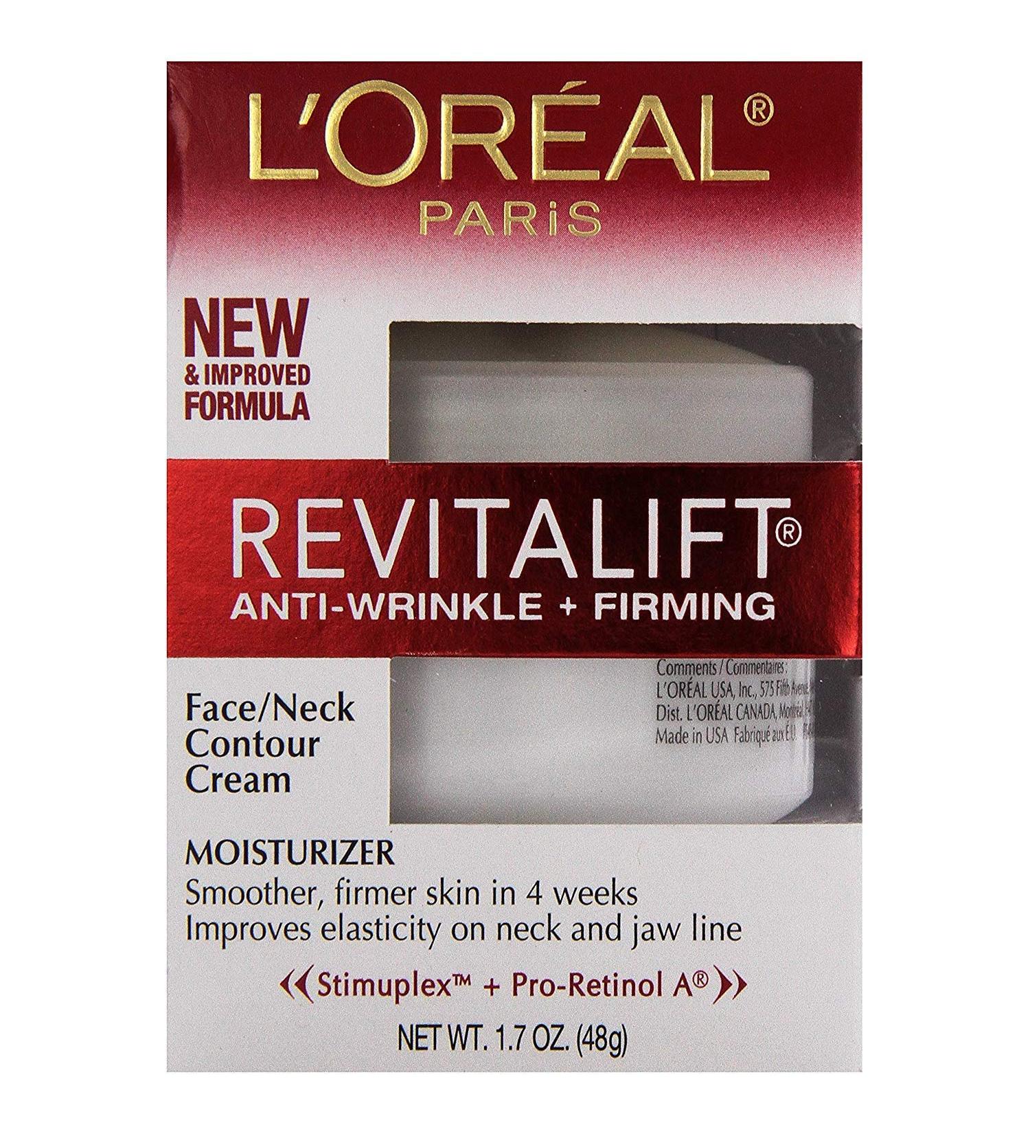 L Oreal ParisRevitalift Face & Neck Anti-Wrinkle & Firming Moisturizer Day Cream 1.70 oz (Pack of 3)
