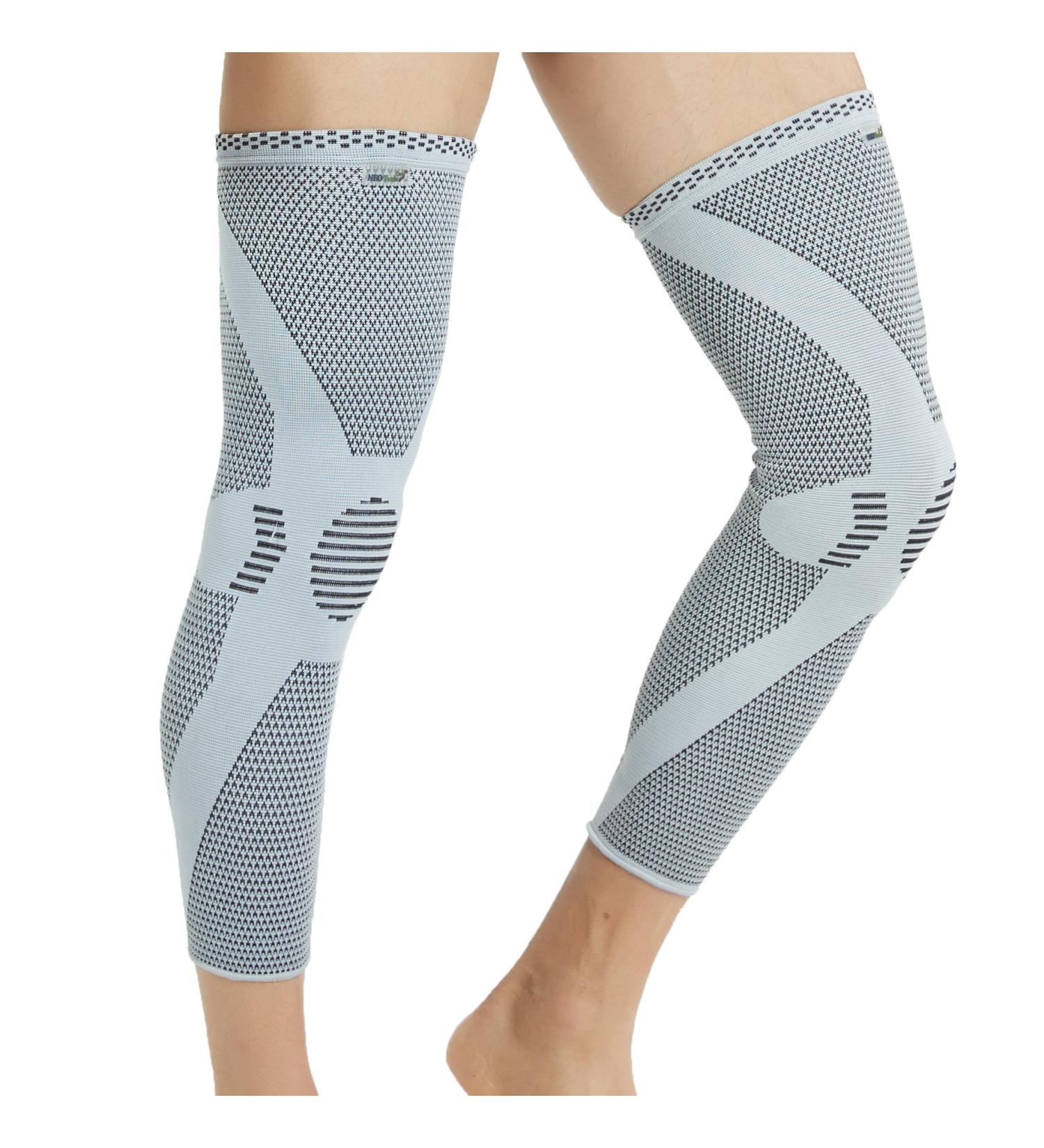 NeoTech Care Bamboo Knee Support Sleeve - Elastic, Breathable, Medium Compression - Grey - Sizes S, M, L, XL - X-Large - Buy Online on GoSupps.com