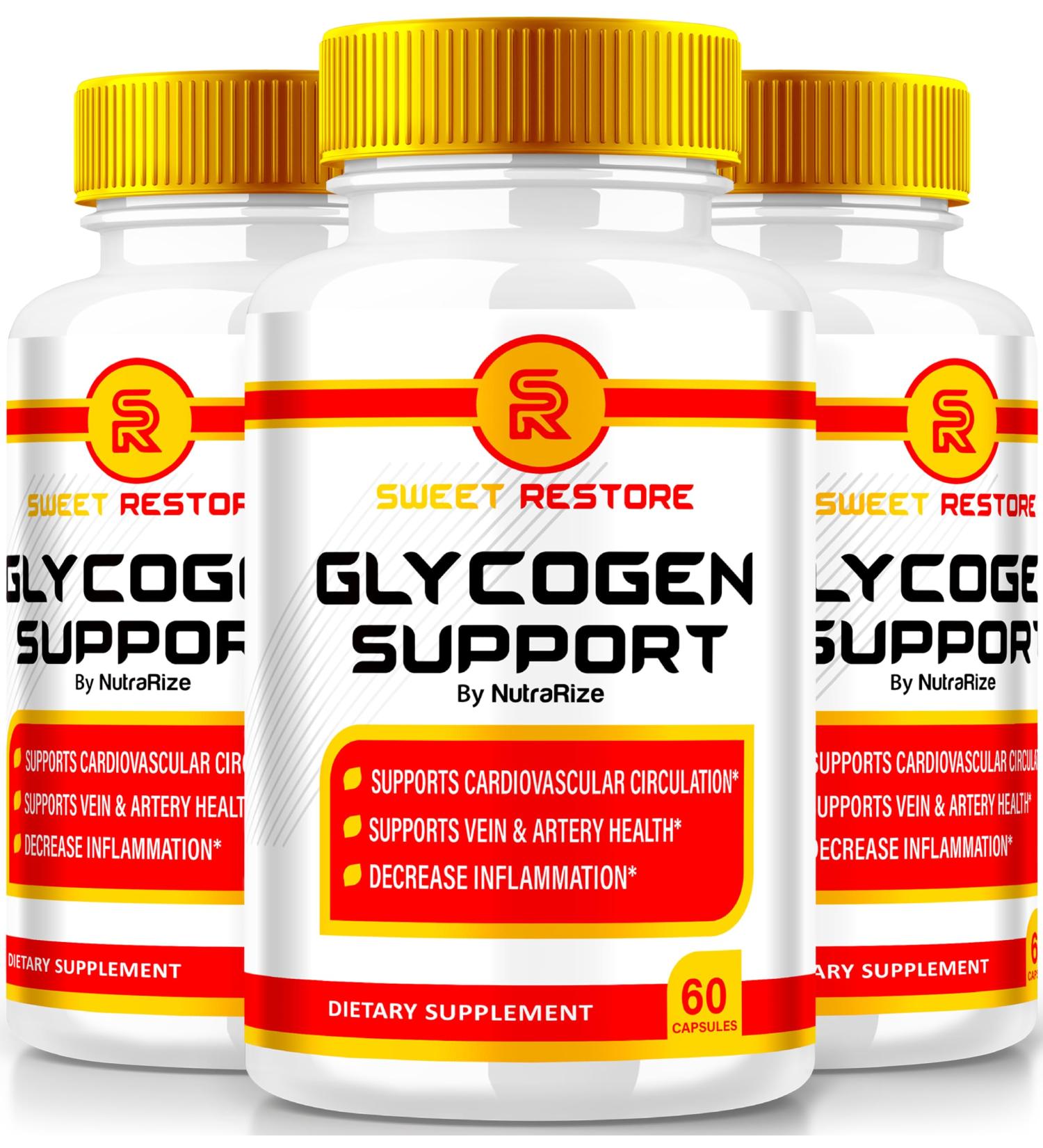 Sweet Restore Glycogen & Joint Support - 3 Pack (180 Capsules) - Enhance Recovery & Cleanse Blood Vessels | Official Reviews - Buy Online on GoSupps.com