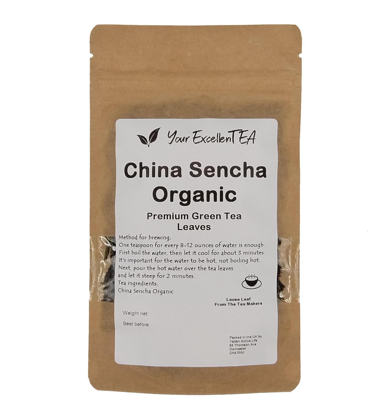 China Sencha Organic Green Loose Leaf Tea (200g) - Buy Online on GoSupps.com