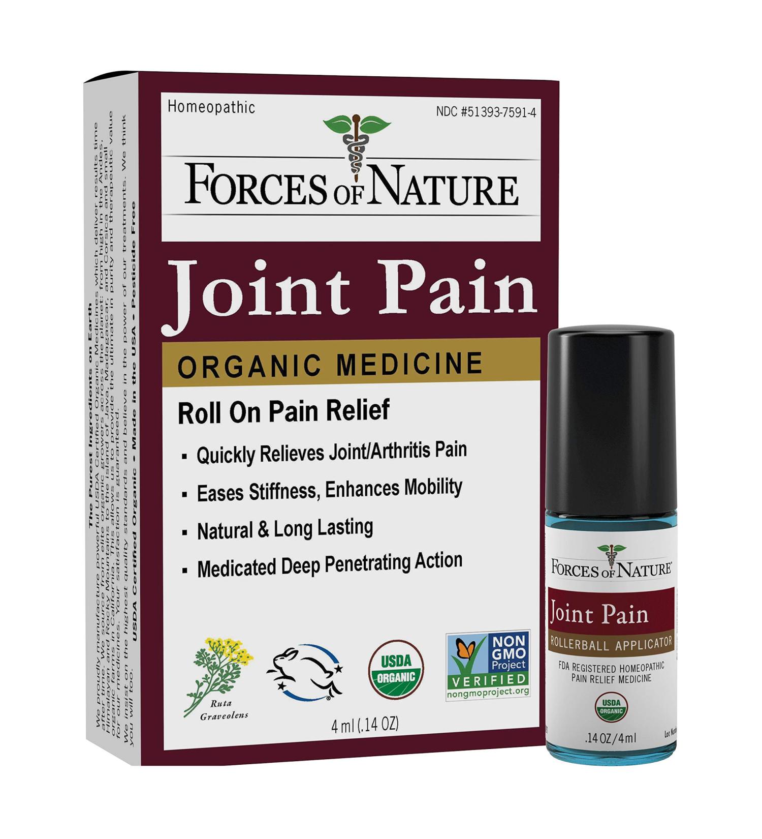 Natural Joint Pain Relief - Organic 4ml | Non-GMO, No Chemicals | Alleviate Arthritis & Inflammation - Buy Online on GoSupps.com