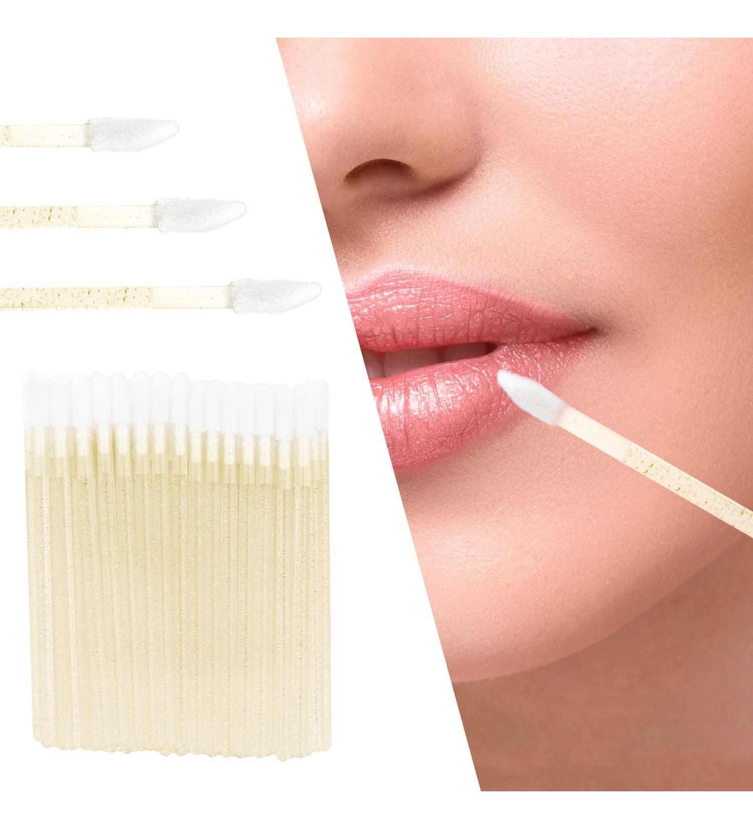 PROFICO Velour Lip & Eyelash Applicators - 50 Pcs Gold Glitter | Premium Quality & International Shipping - Buy Online on GoSupps.com