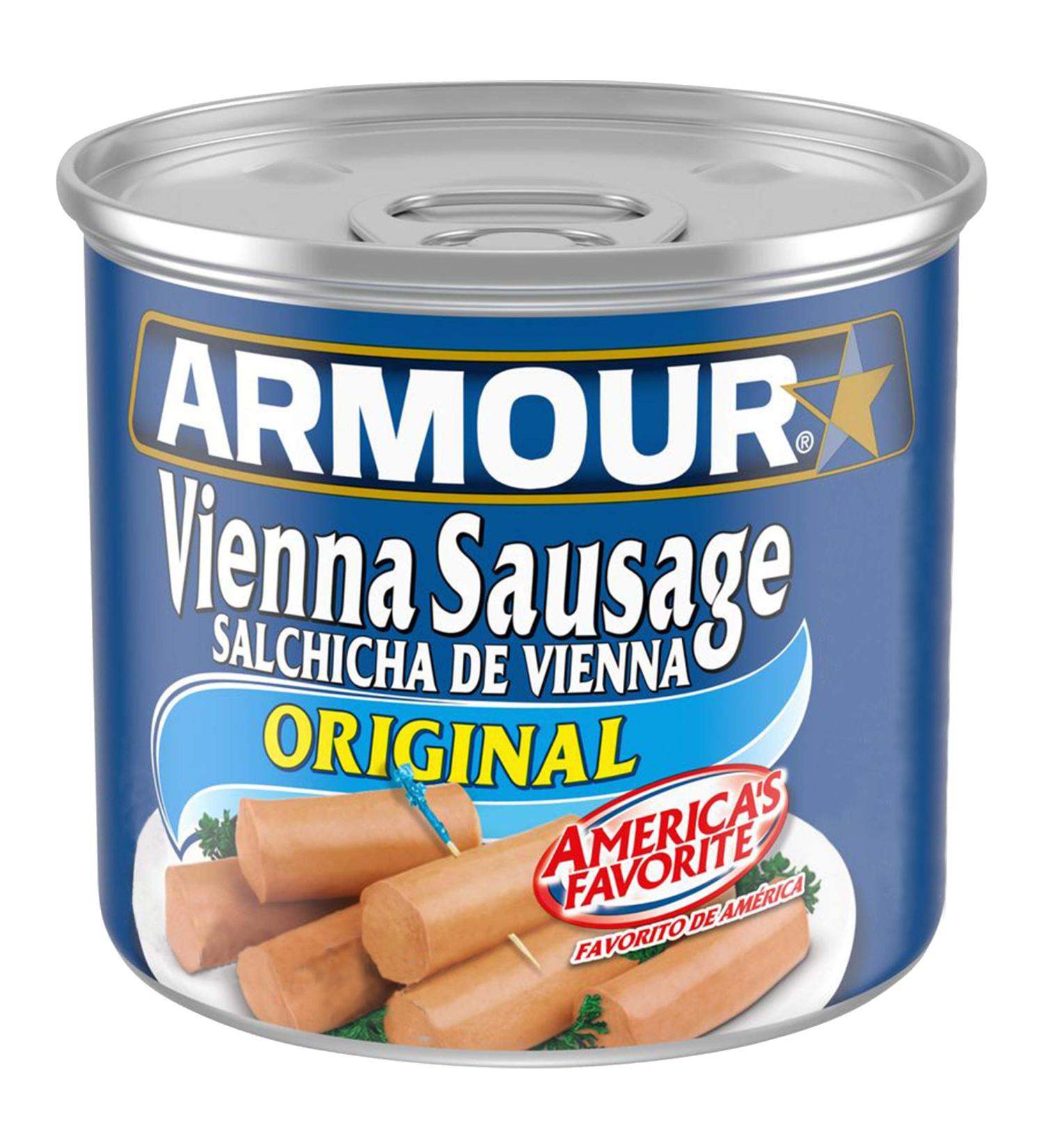 Armour Star Vienna Sausage Original Flavor 4.6 OZ, 48 Pack - Canned Sausage - Buy Online on GoSupps.com