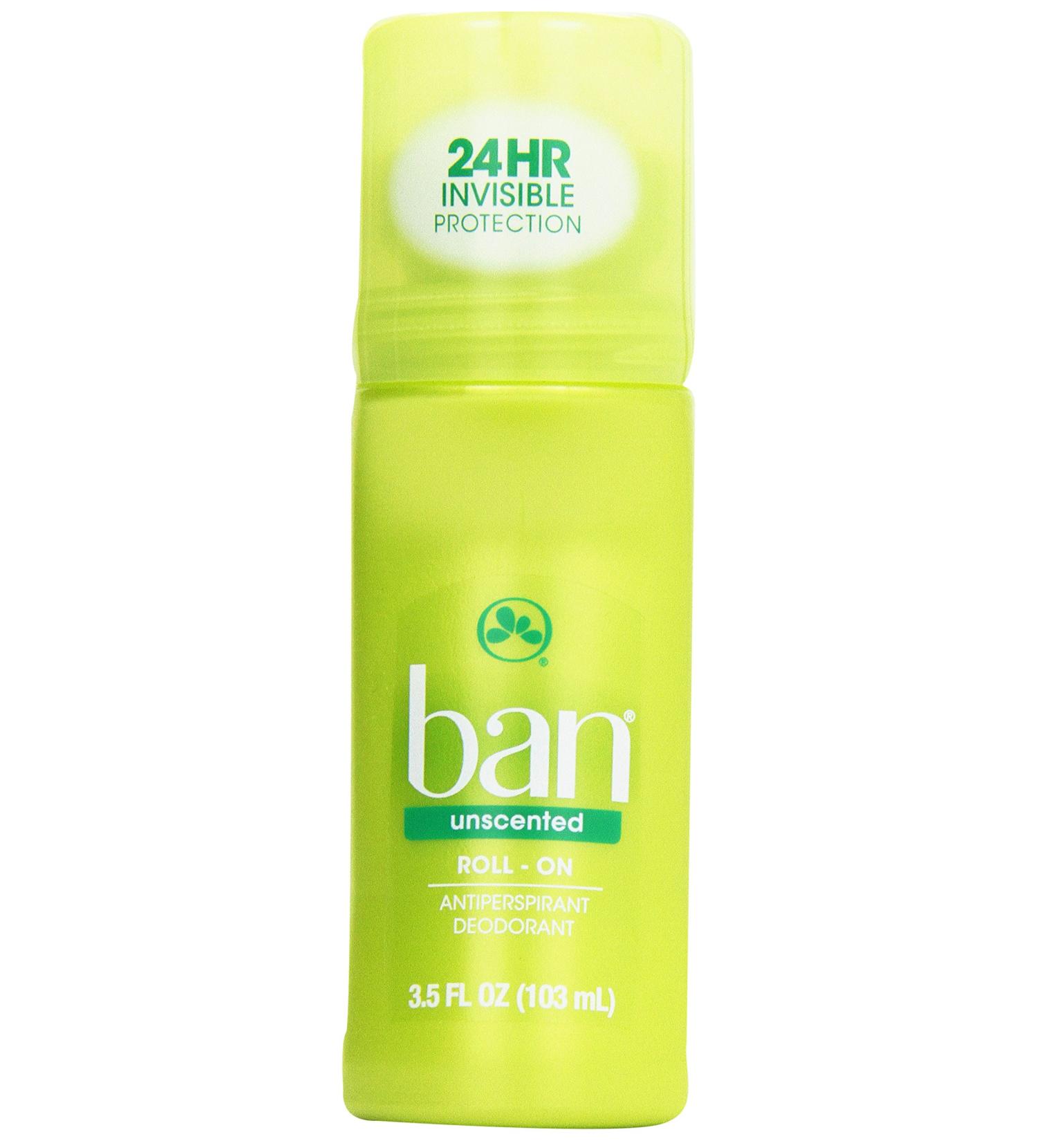 Buy Ban Roll-On Antiperspirant Deodorant - Unscented 3.5 oz | Best International Shipping - Buy Online on GoSupps.com