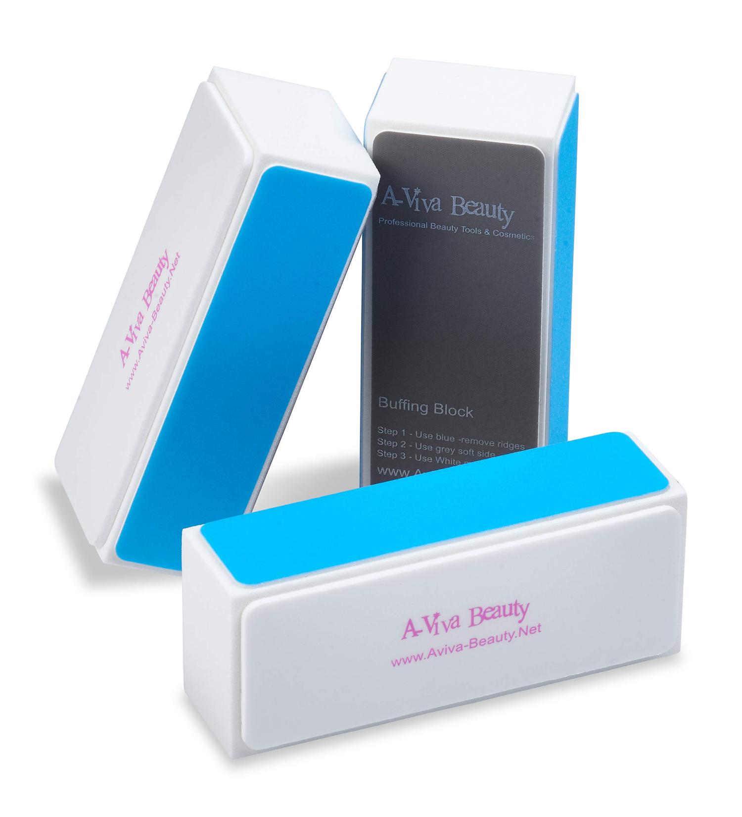 A-viva Beauty 4 Way Shine Nail Buffer Block (3 Pack) - Nail Care Essential - Buy Online on GoSupps.com