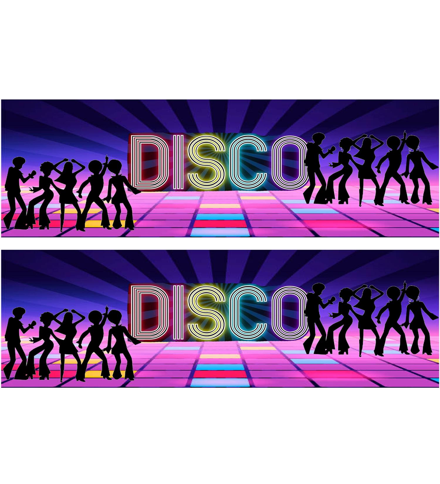 A4 Edible Decor Icing Sheet DISCO Border Edible Cake Topper Decoration