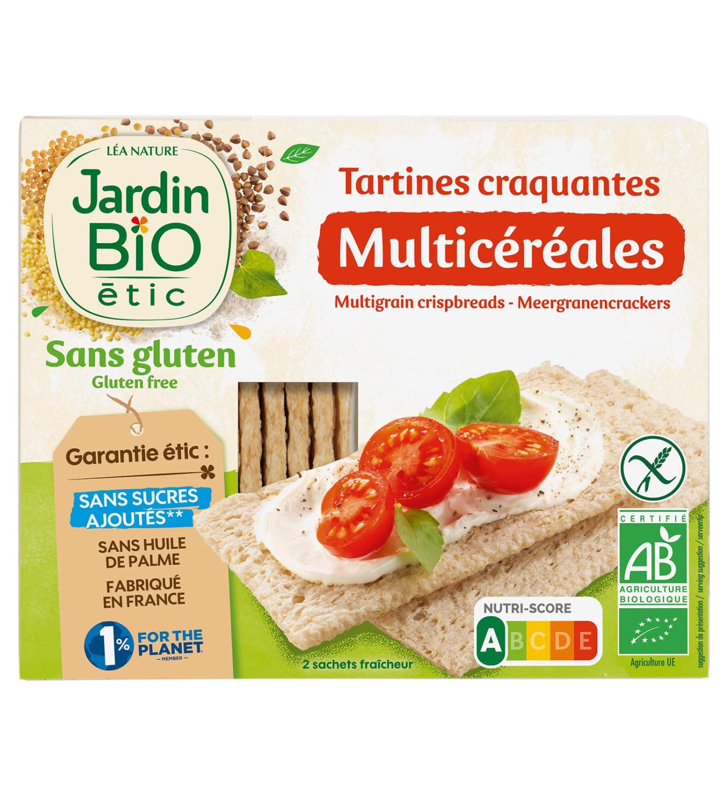 Jardin BiO tic - Crunchy Multi-Cereal Gluten Free Toasts - Buy Online on GoSupps.com