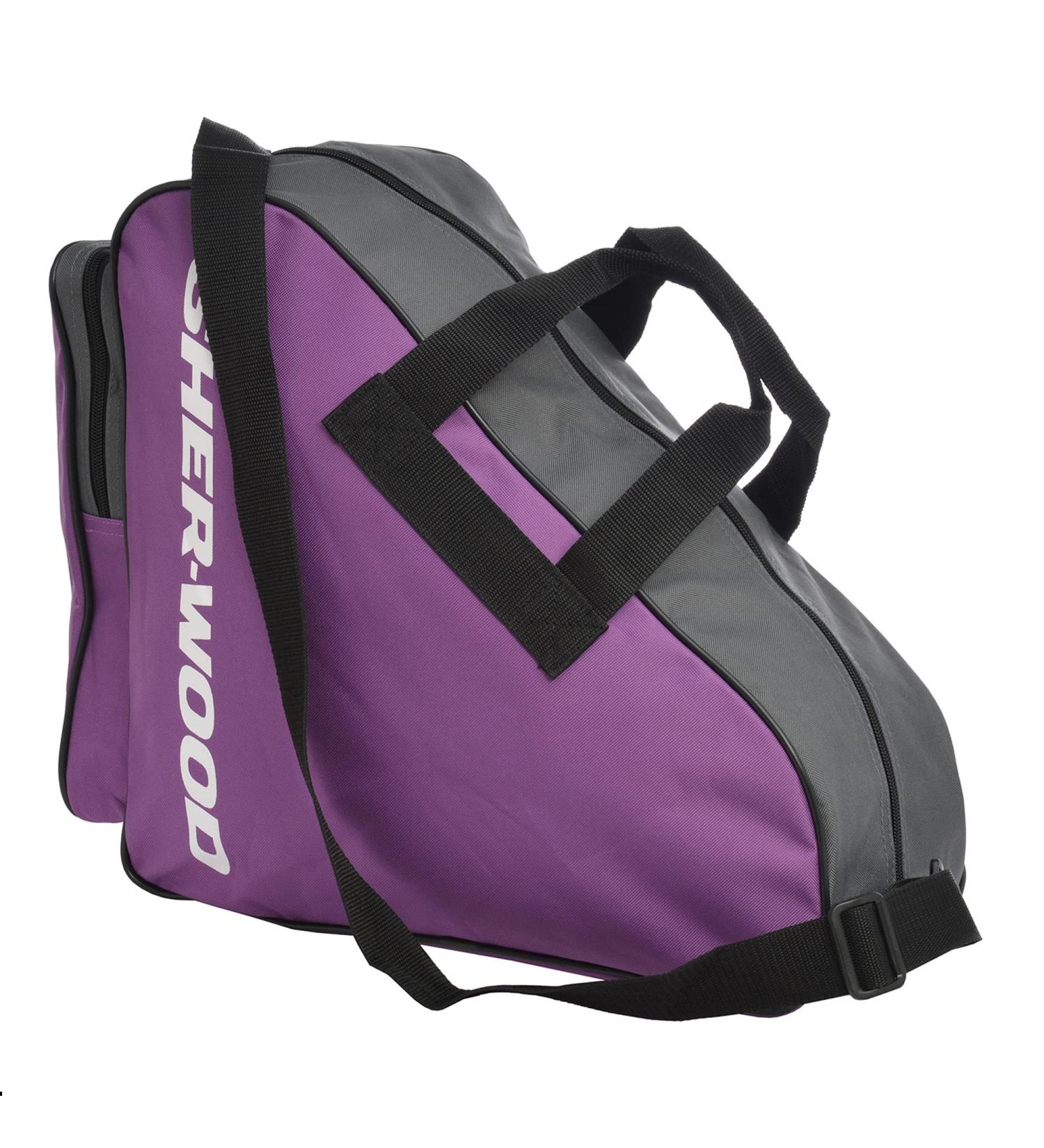 SHERWOOD Ice Skate Bag Premium Inline Skate Bag for Adults & Children | Perfect for Ice Hockey & Roller Skates Stylish Purple Design - Buy Online on GoSupps.com