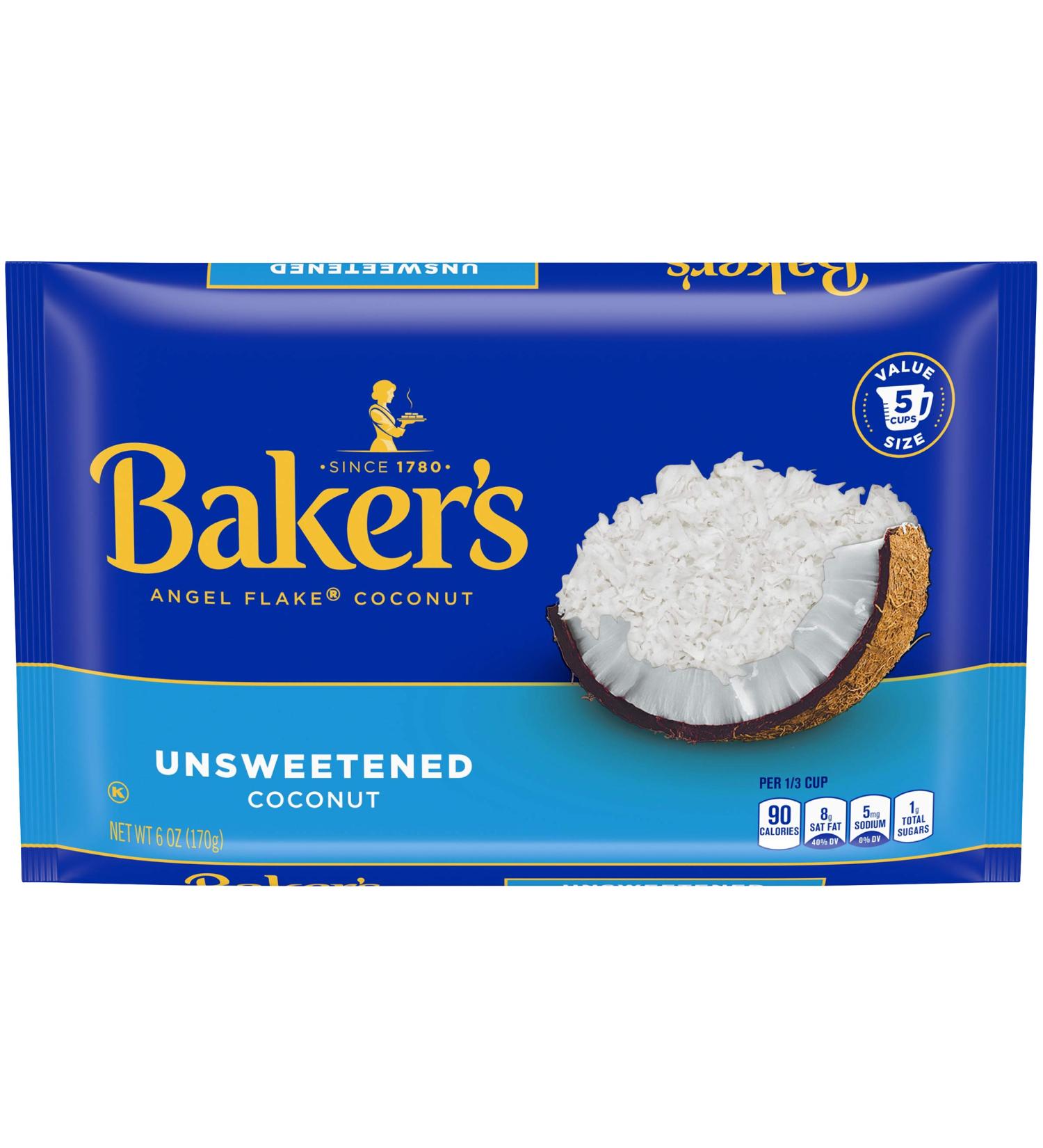 Baker's Unsweetened Shredded Coconut  7 Ounce - Buy Online on GoSupps.com